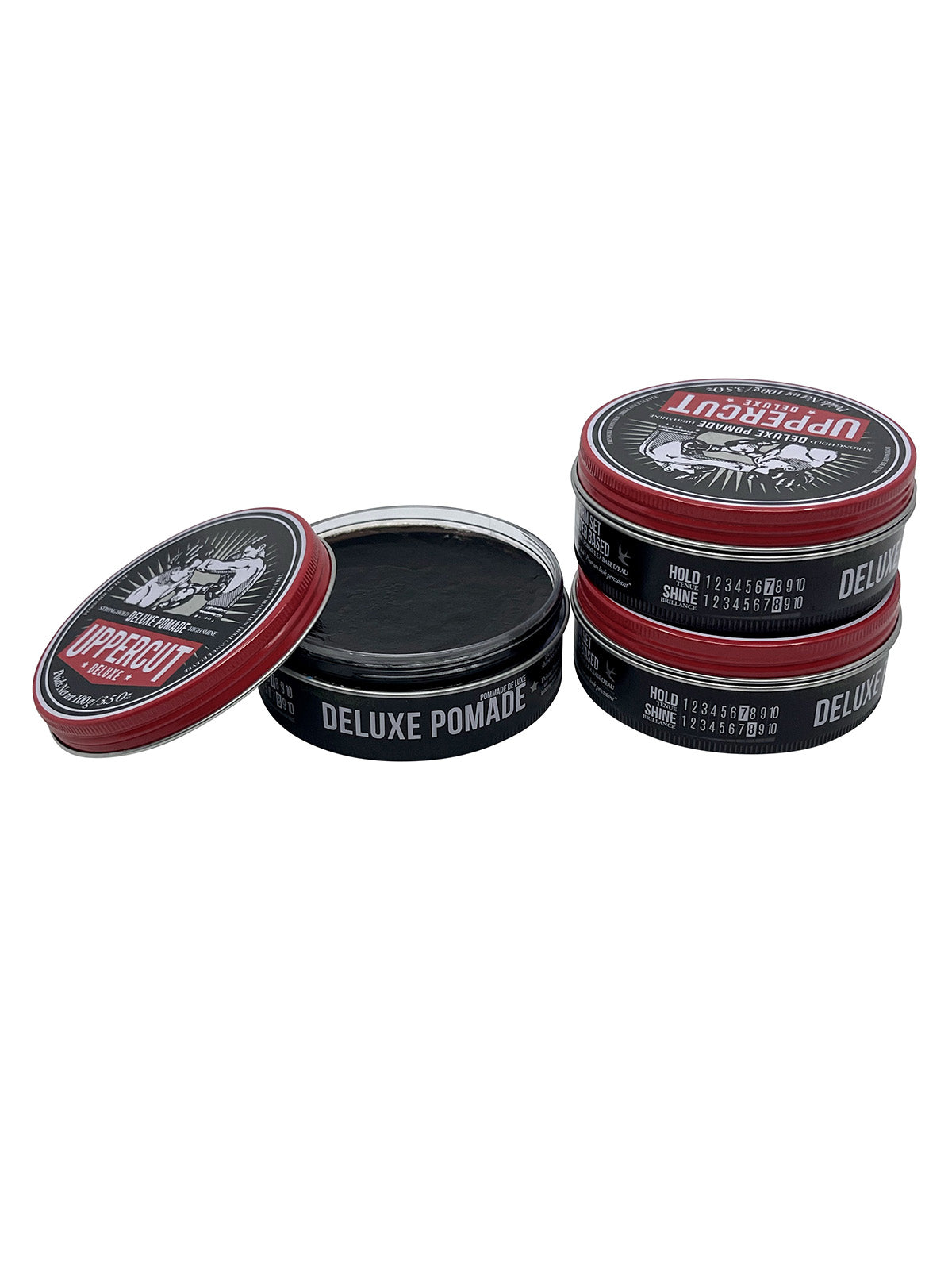 Uppercut Deluxe Pomade Strong Hold High Shine 3.5 OZ Set of 3