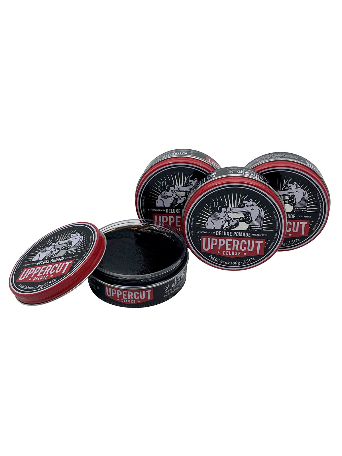 Uppercut Deluxe Pomade Strong Hold High Shine 3.5 OZ Set of 4