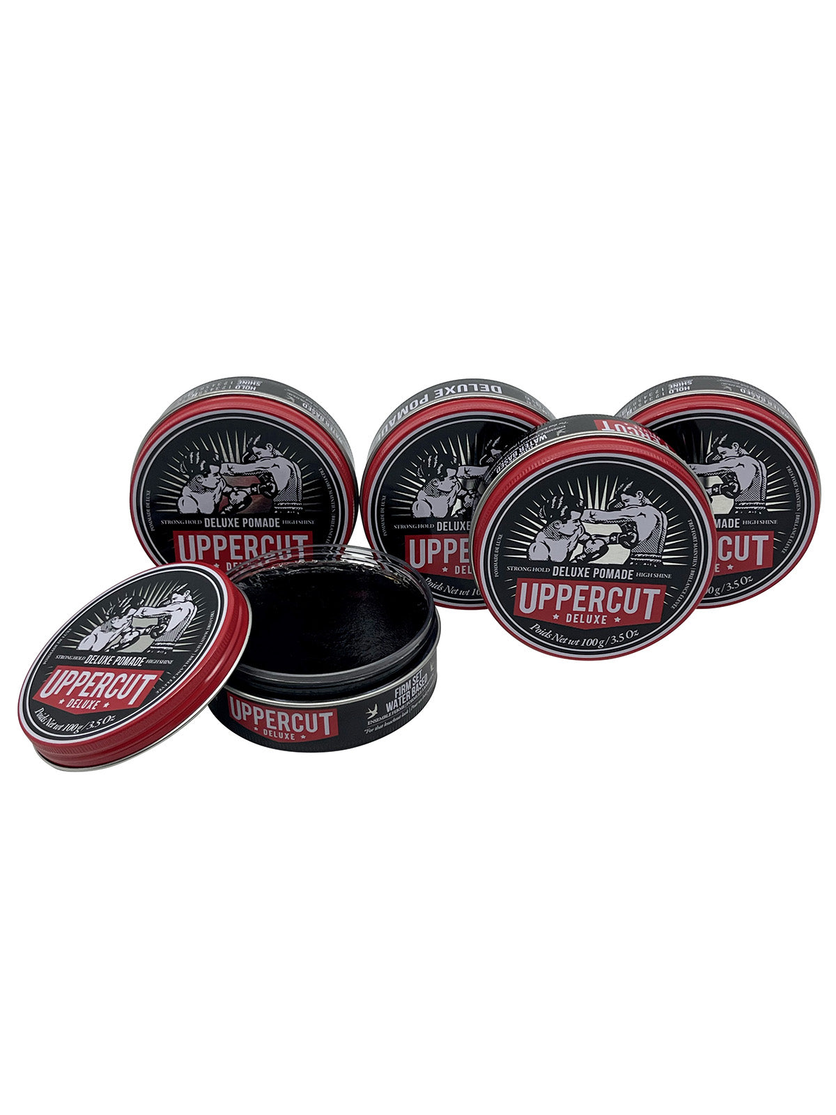 Uppercut Deluxe Pomade Strong Hold High Shine 3.5 OZ Set of 5