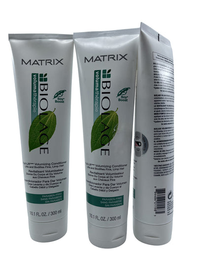 Matrix Biolage Full Lift Volumizing Conditioner Fine Limp Hair 10.1 OZ Set of 3