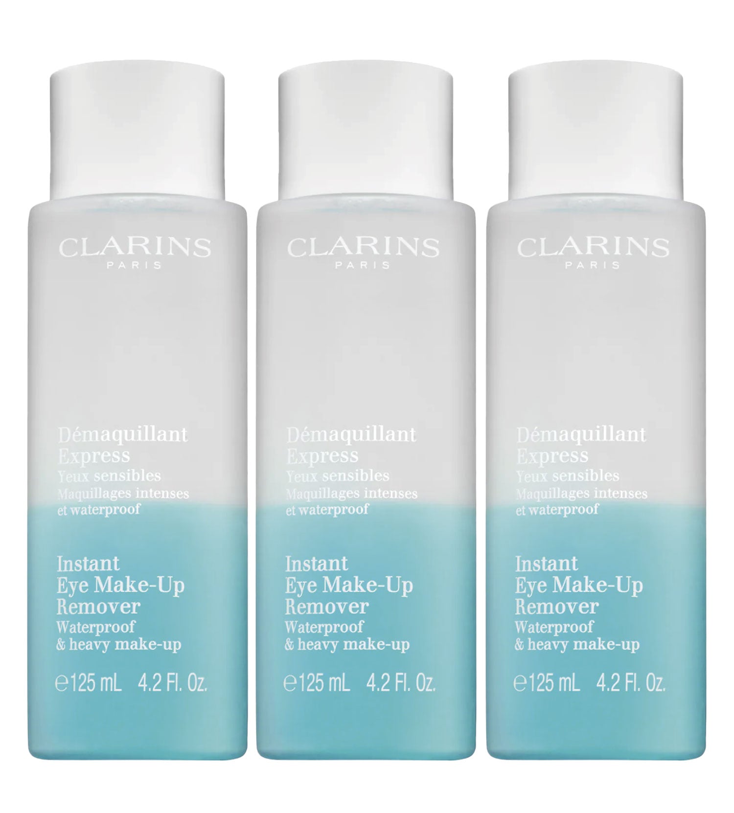 Clarins Instant Eye Makeup Remover 4.2 OZ Set of 3