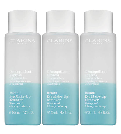 Clarins Instant Eye Makeup Remover 4.2 OZ Set of 3