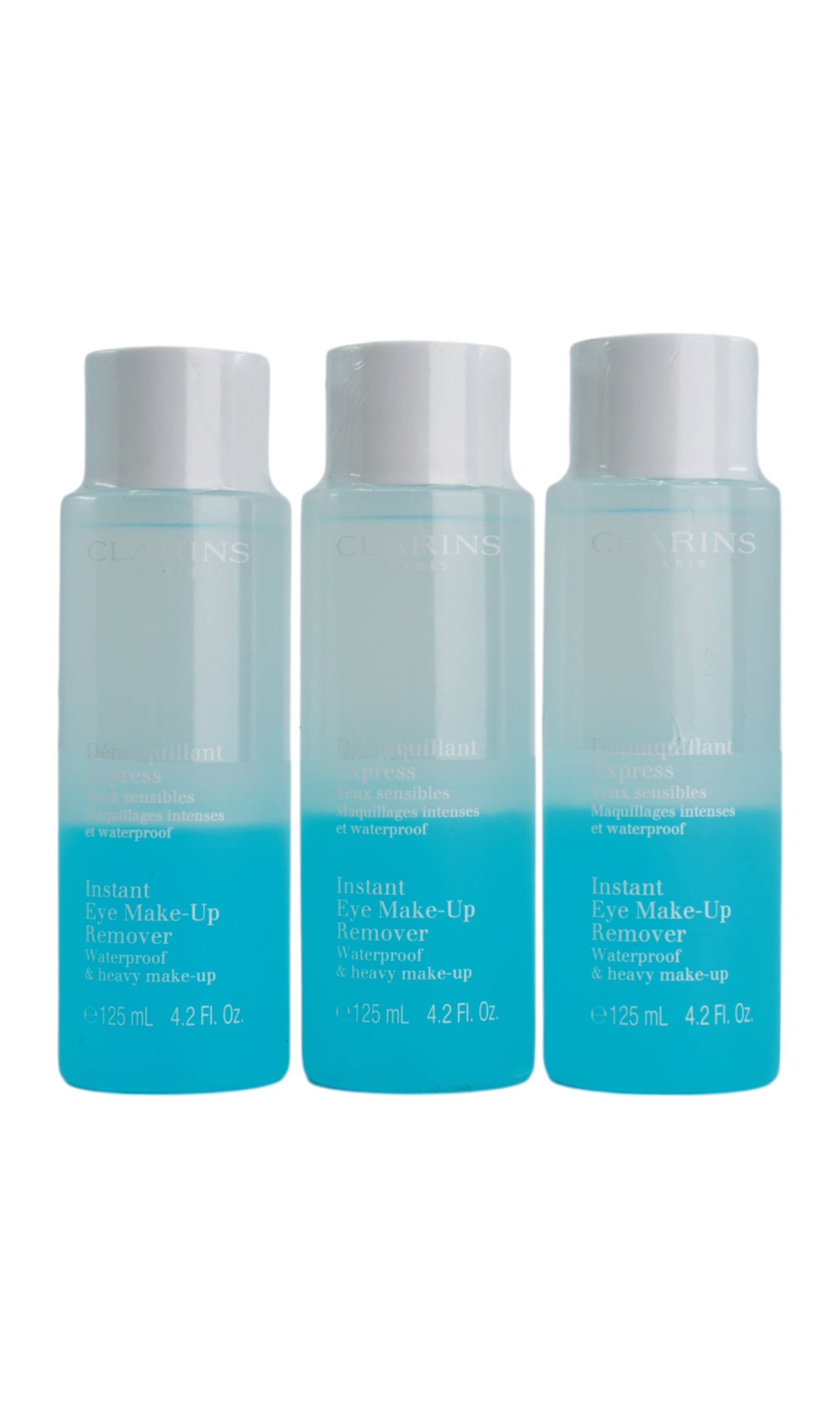 Clarins Instant Eye Makeup Remover 4.2 OZ Set of 3