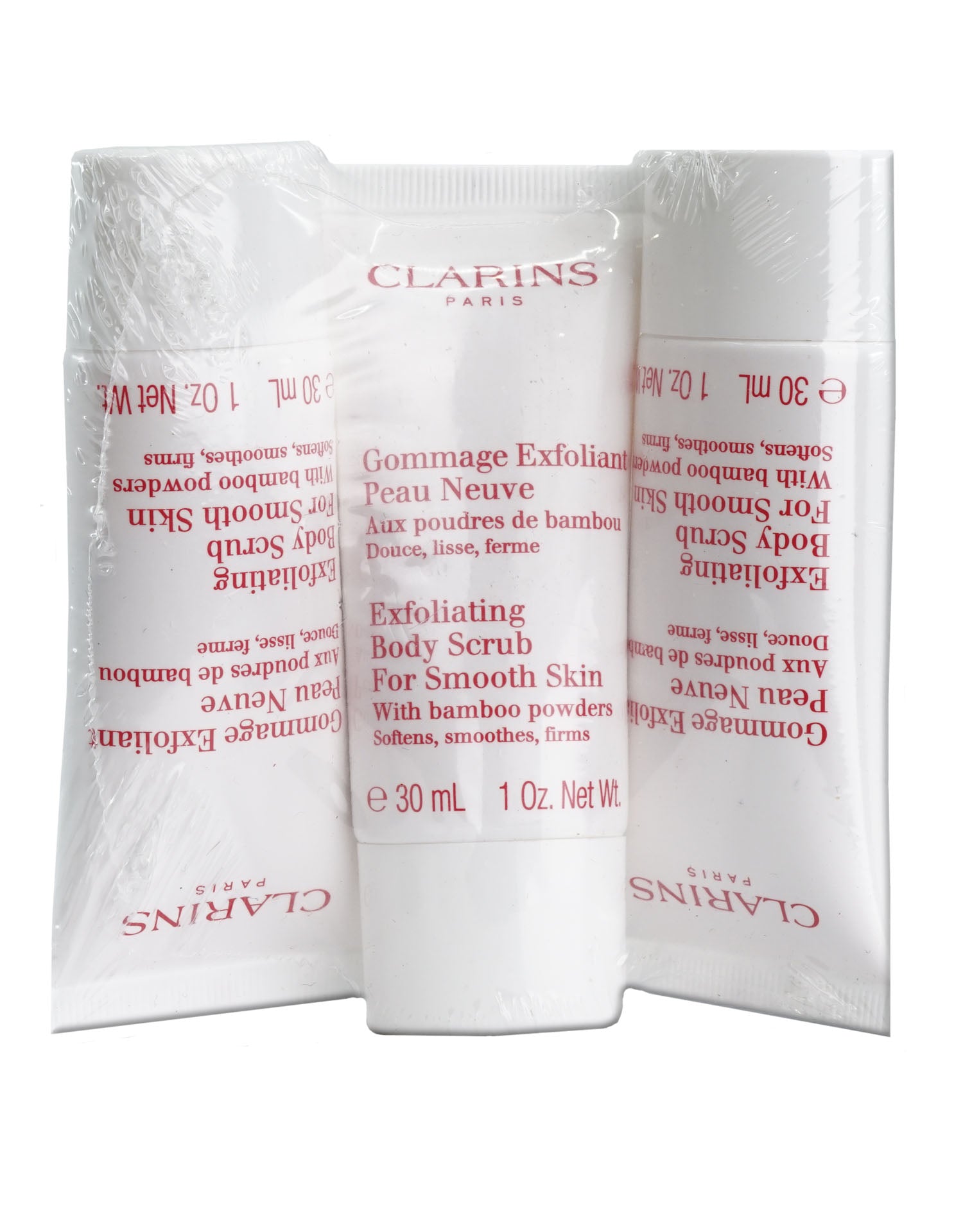 Clarins Exfoliating Body Scrub All Skin Types 1 OZ Set of 3