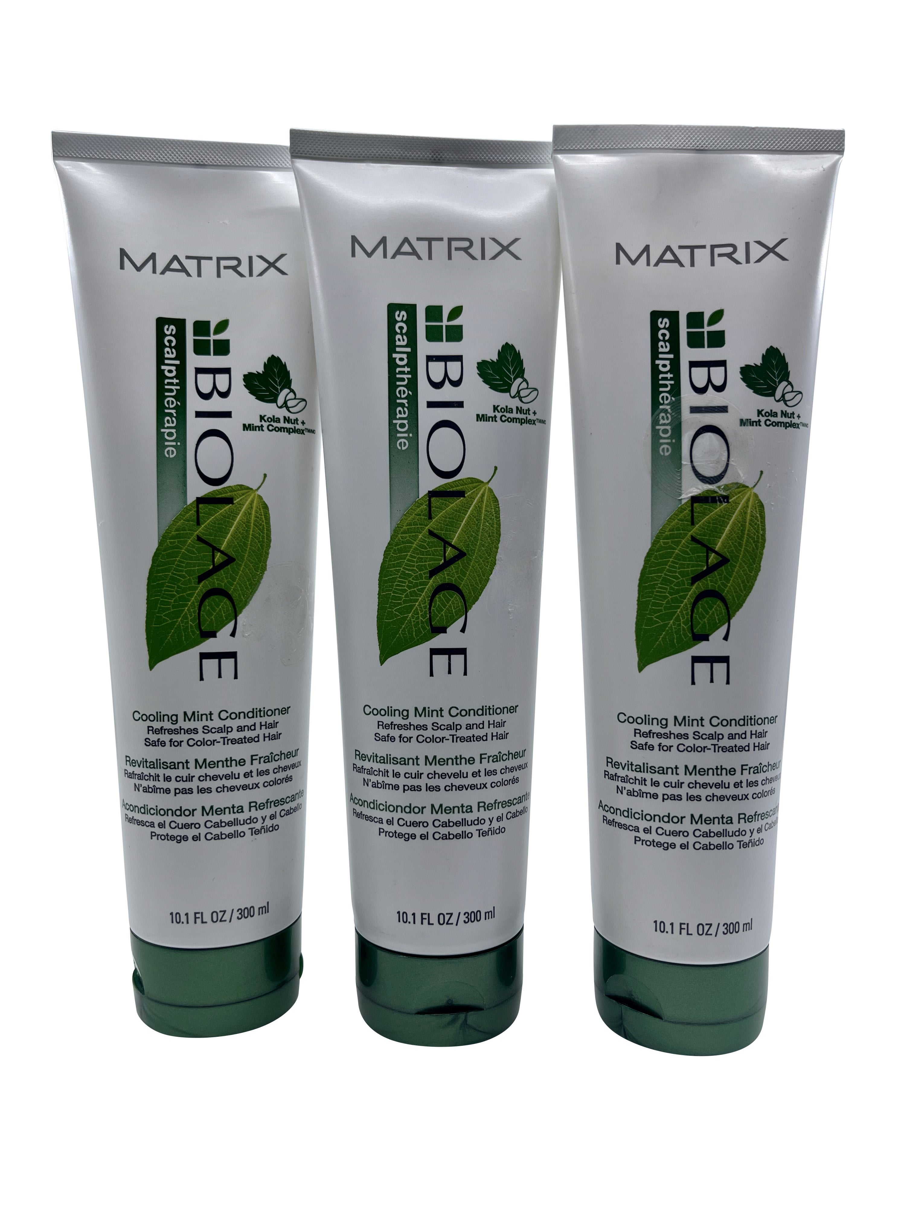 Matrix Biolage Cooling Mint Conditioner Scalp & Hair 10.1 OZ Set of 3