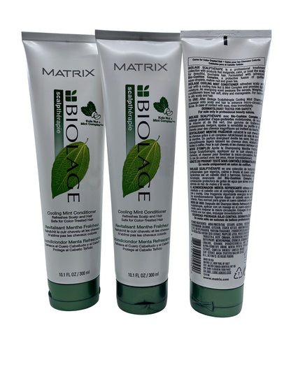 Matrix Biolage Cooling Mint Conditioner Scalp & Hair 10.1 OZ Set of 3