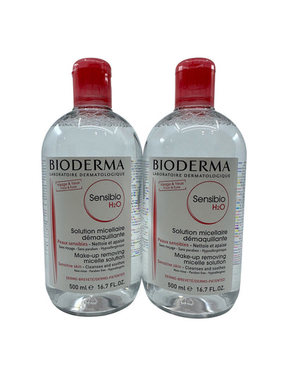 Bioderma Sensibio H2O Micellar Makeup Remover Sensitive Skin 16.7 OZ Set of 2