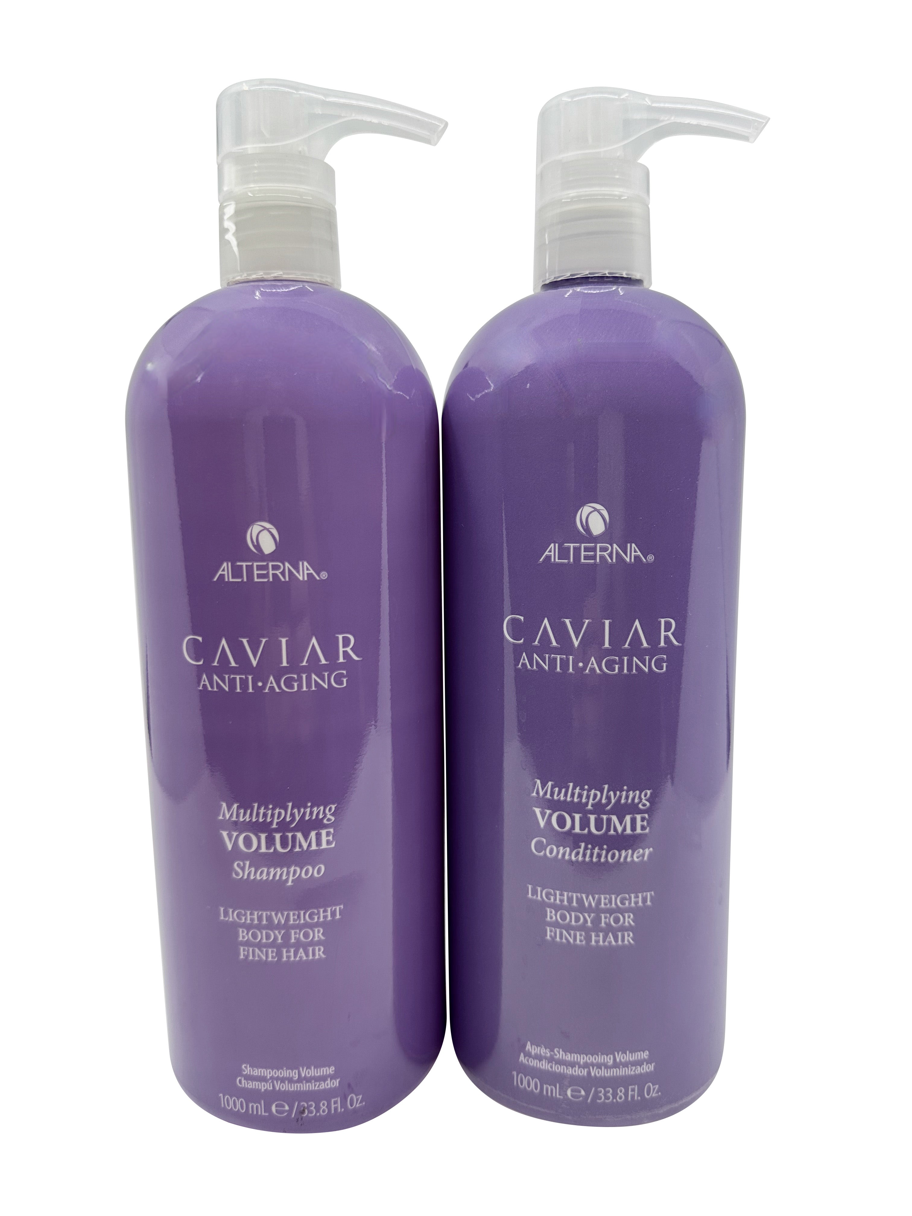 Alterna Caviar Multiplying Volume Shampoo & Conditioner Fine Hair 33.8 OZ Each