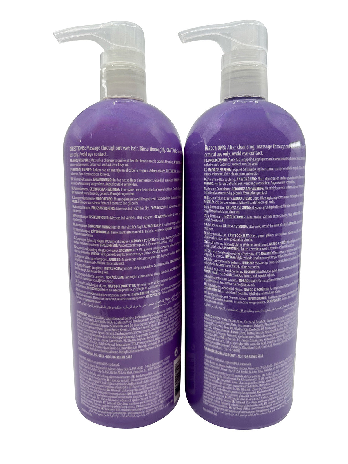 Alterna Caviar Multiplying Volume Shampoo & Conditioner Fine Hair 33.8 OZ Each