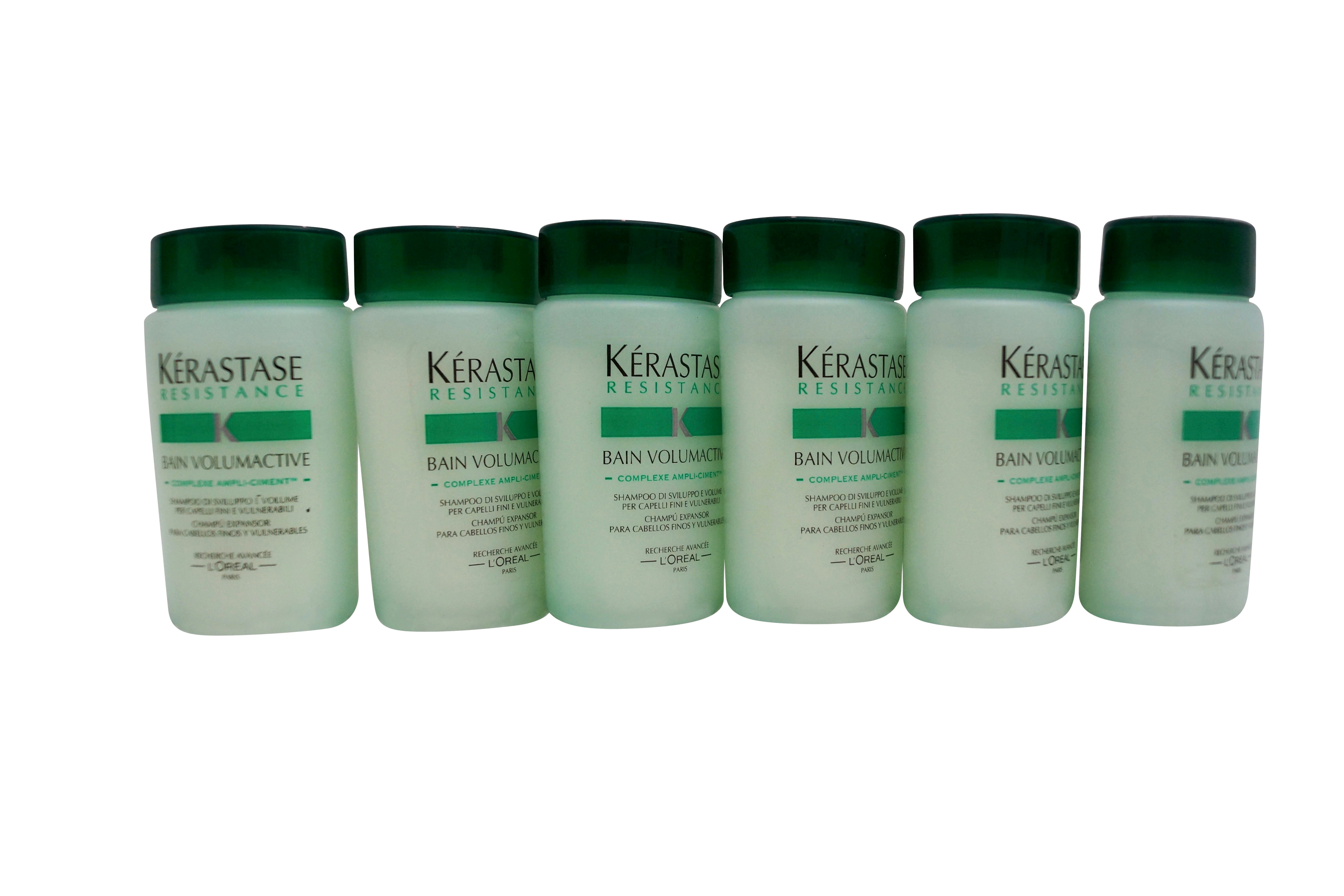 Kerastase Bain Volumactive Travel Size Shampoo Fine Hair 1 OZ  Set of 6