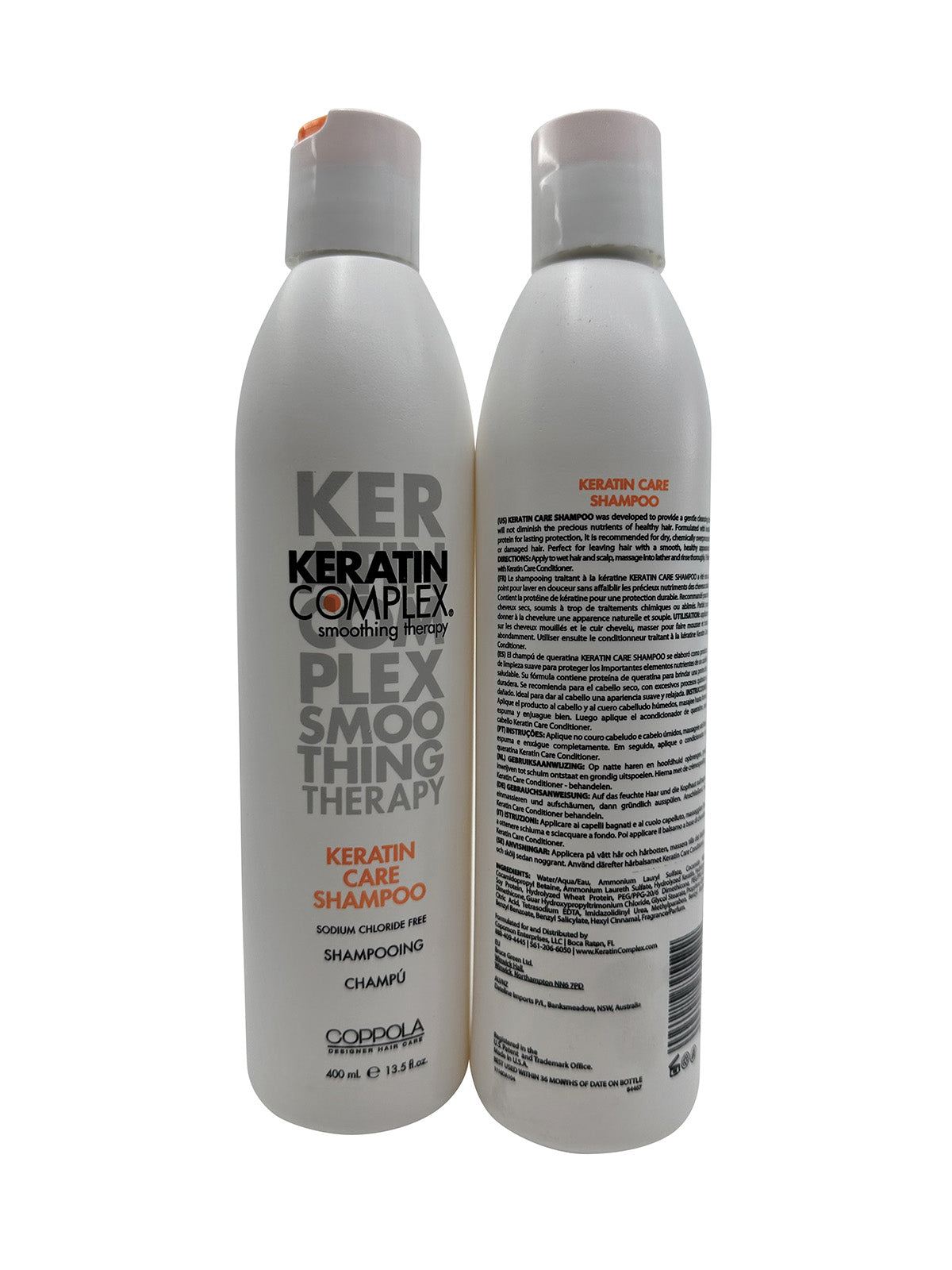 Keratin Complex Coppola Keratin Care Shampoo 13.5 OZ DUO