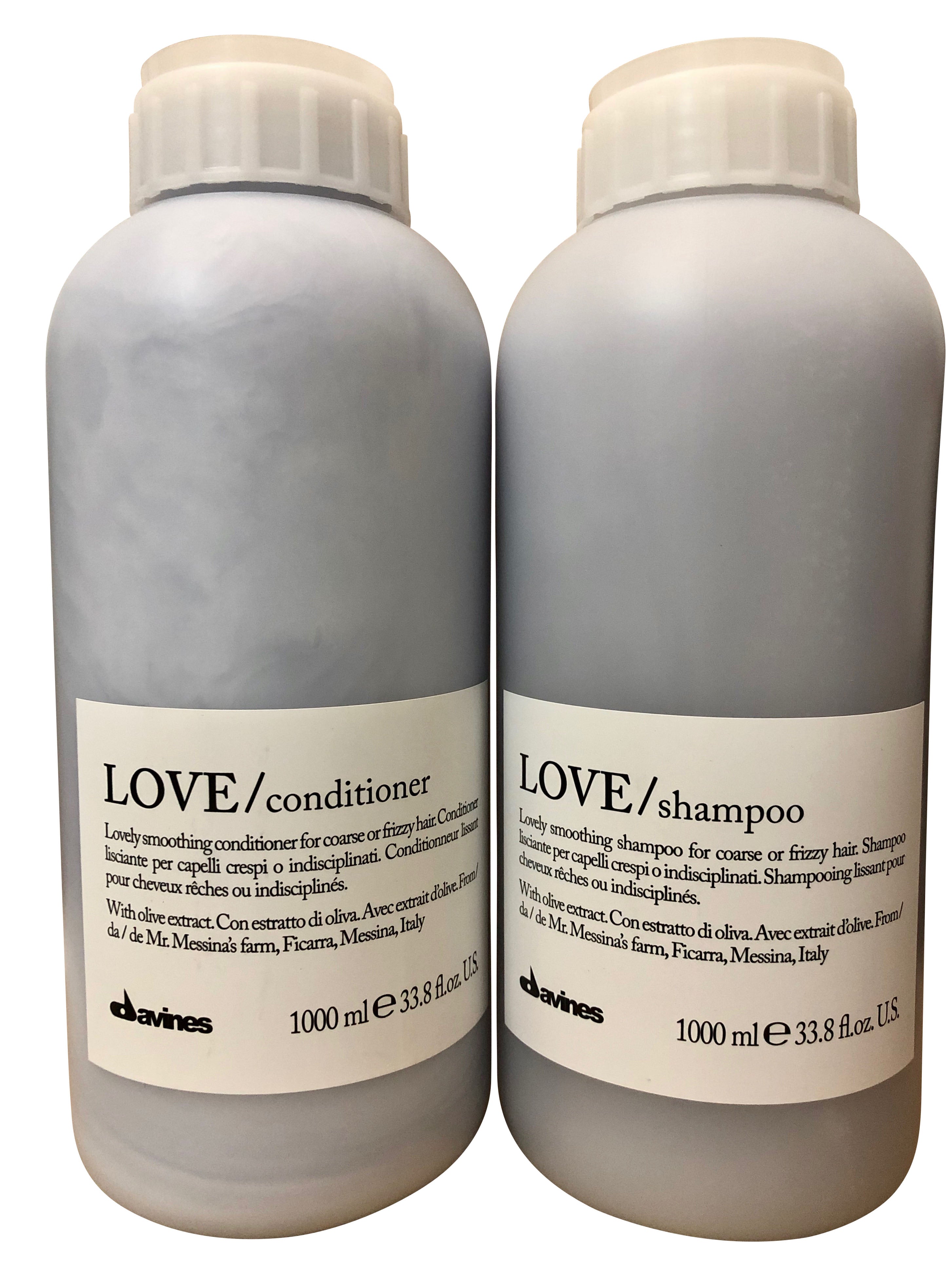 Davines Love Lovely Smoothing Shampoo & Conditioner Set Frizzy Hair 33.8 OZ