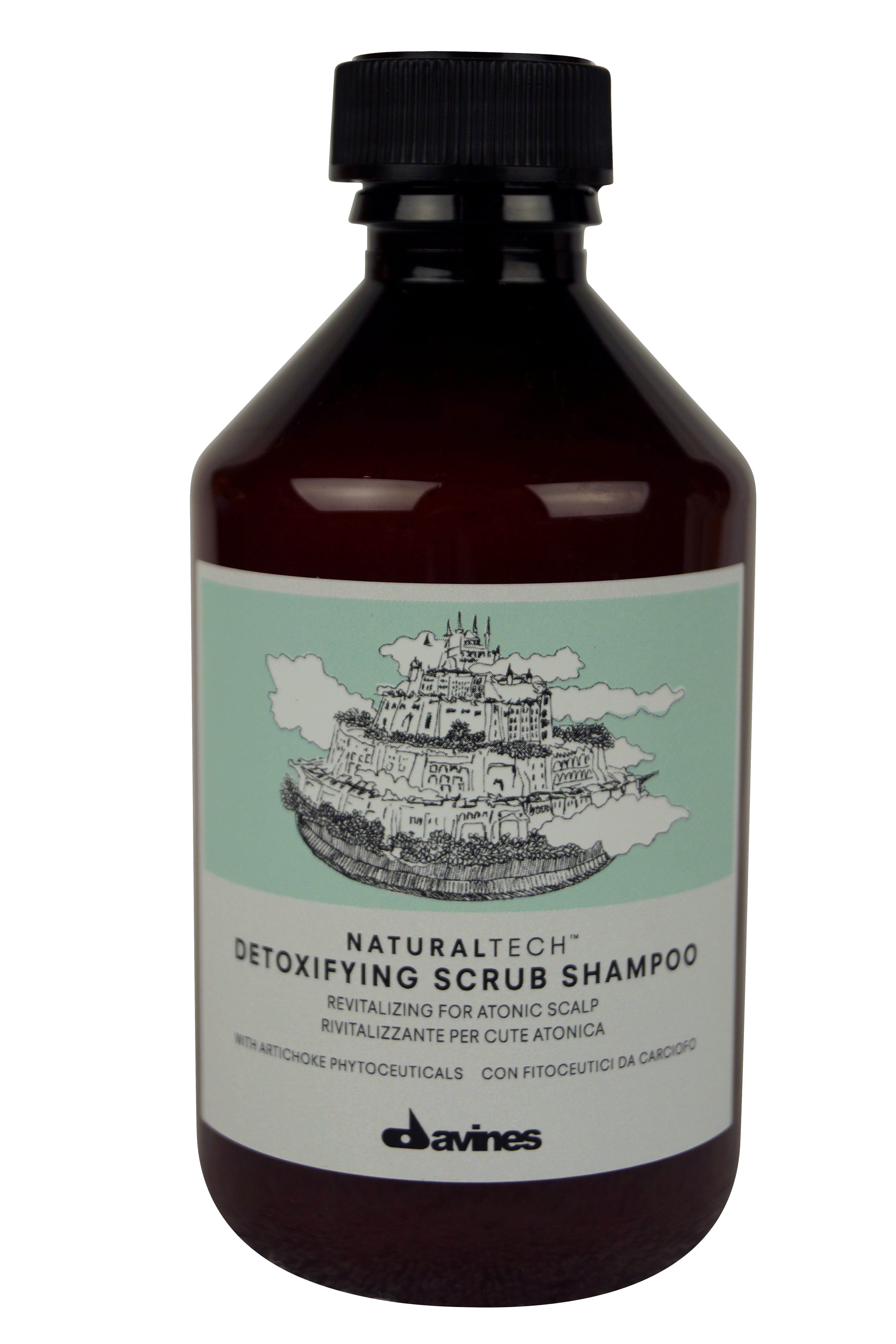 Davines NaturalTech Detoxifying Scrub Shampoo for Stressed Scalps 8.45 oz