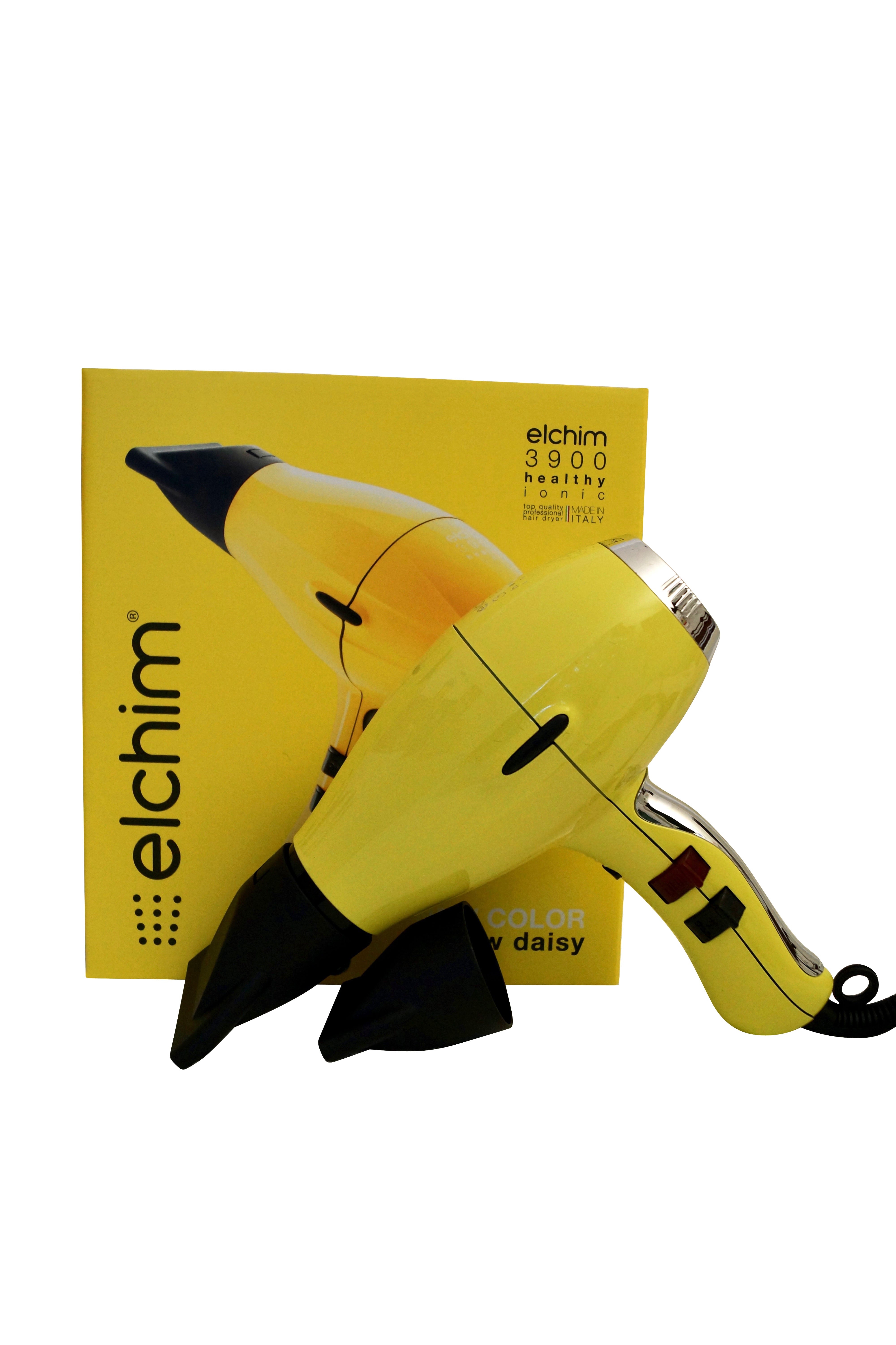 Elchim 3900 Titanium Ionic Ceramic Hair Dryer Yellow Daisy