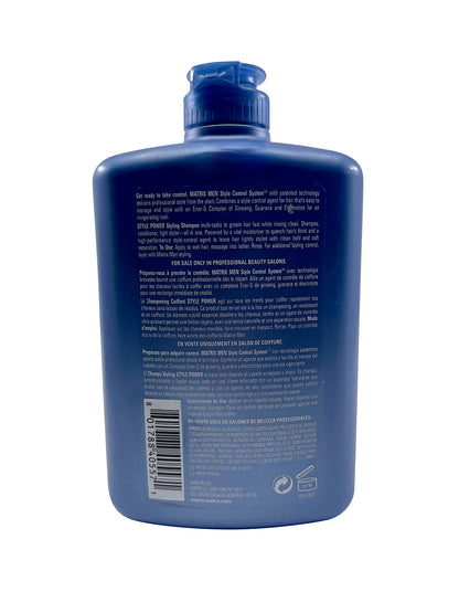 Matrix Men Style Power Styling Shampoo 13.5 OZ