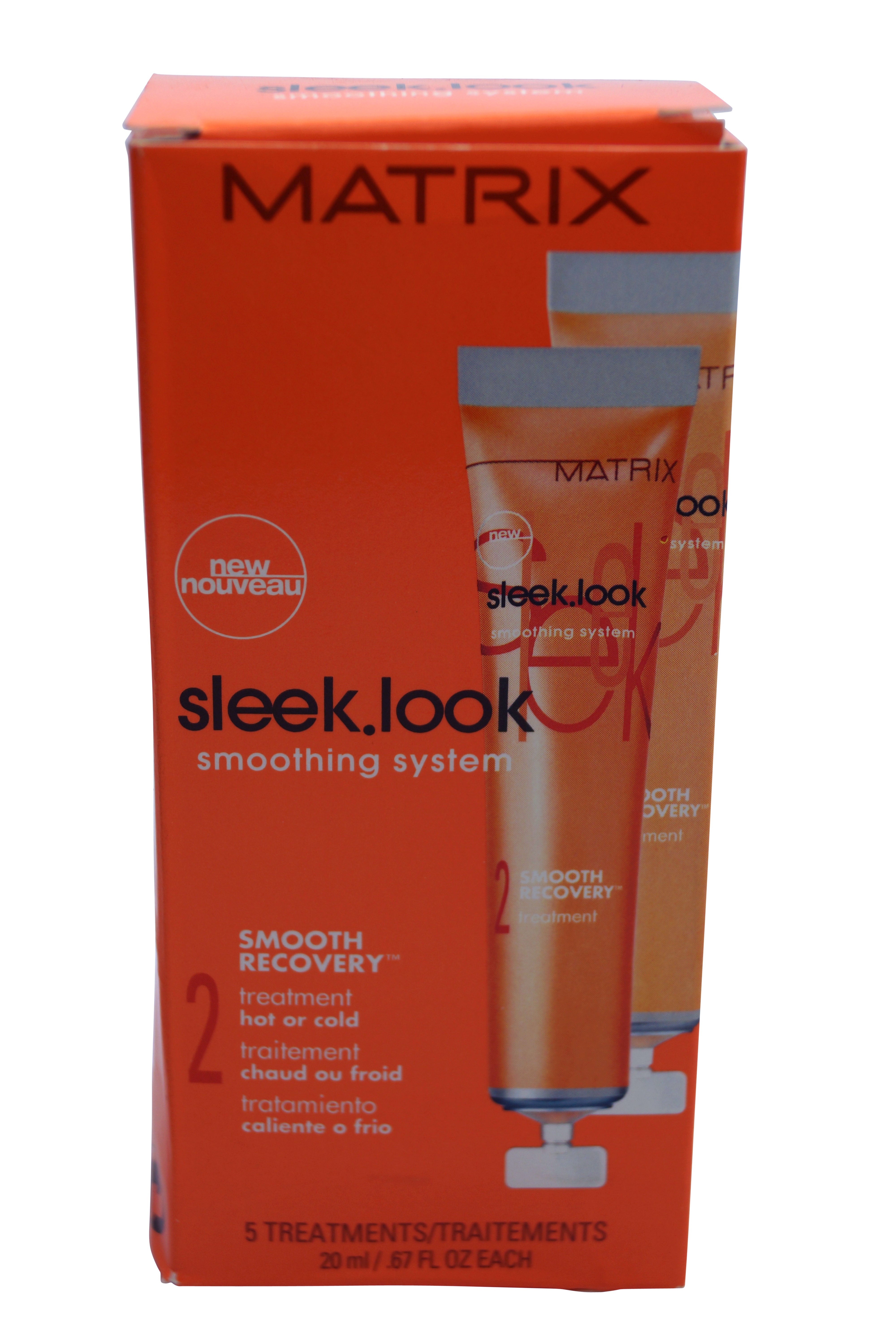 Matrix Sleek Look Smoothing System Hot Cold Treatment 5 x 0.67 oz