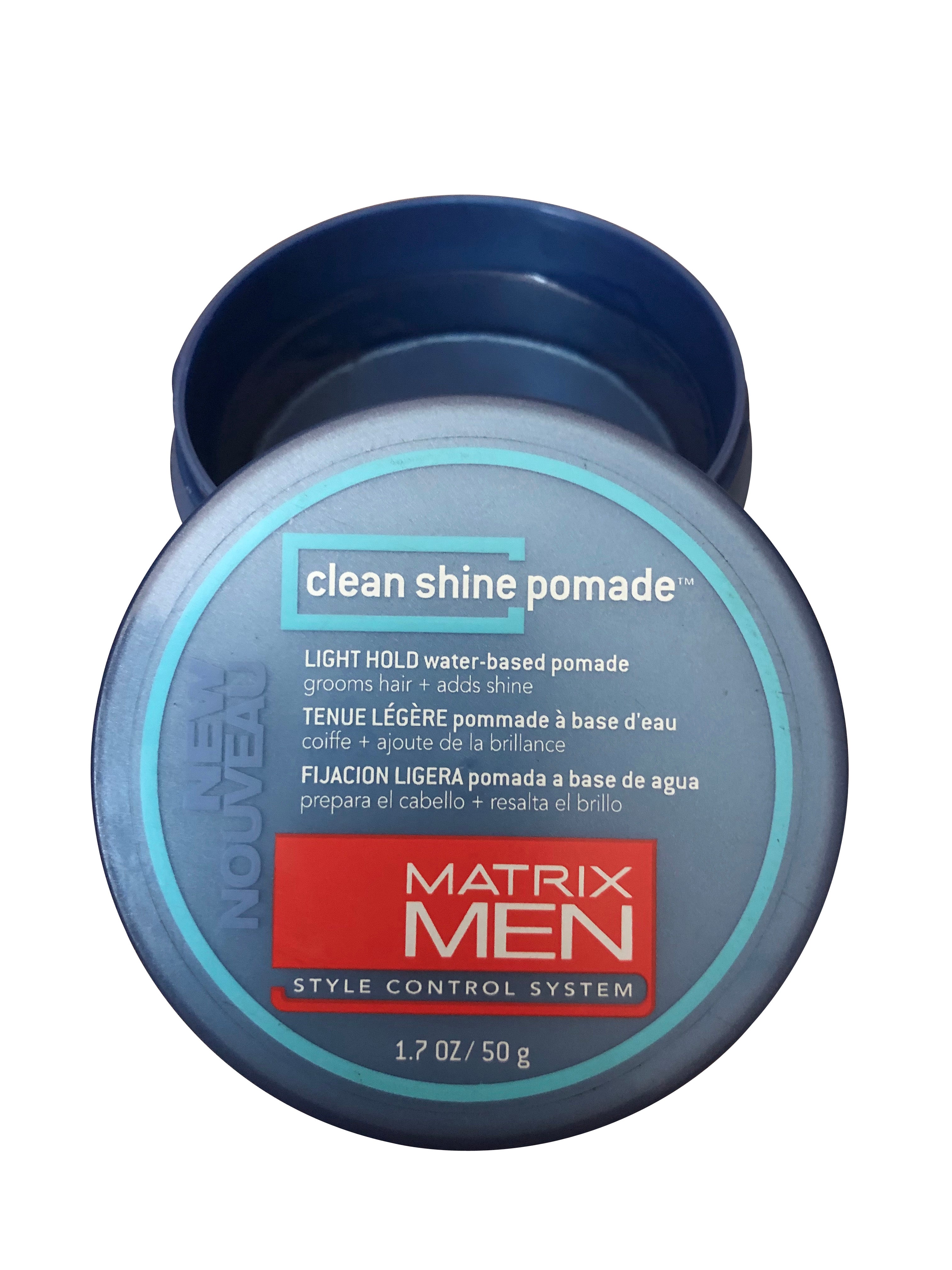 Matrix Men Clean Shine Pomade Light Hold 1.7 OZ