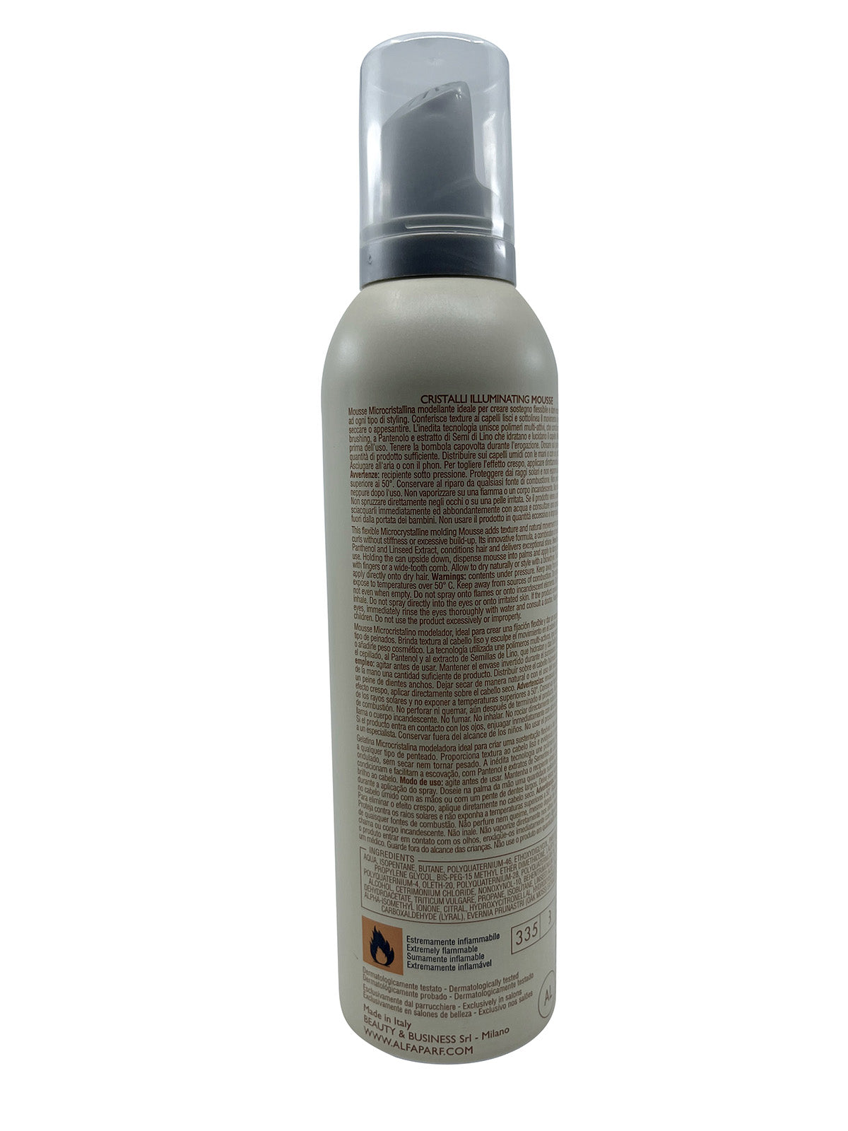 Alfaparf Semi Di Lino Cristalli Illuminating Mousse Flexible Hold 8.45 OZ