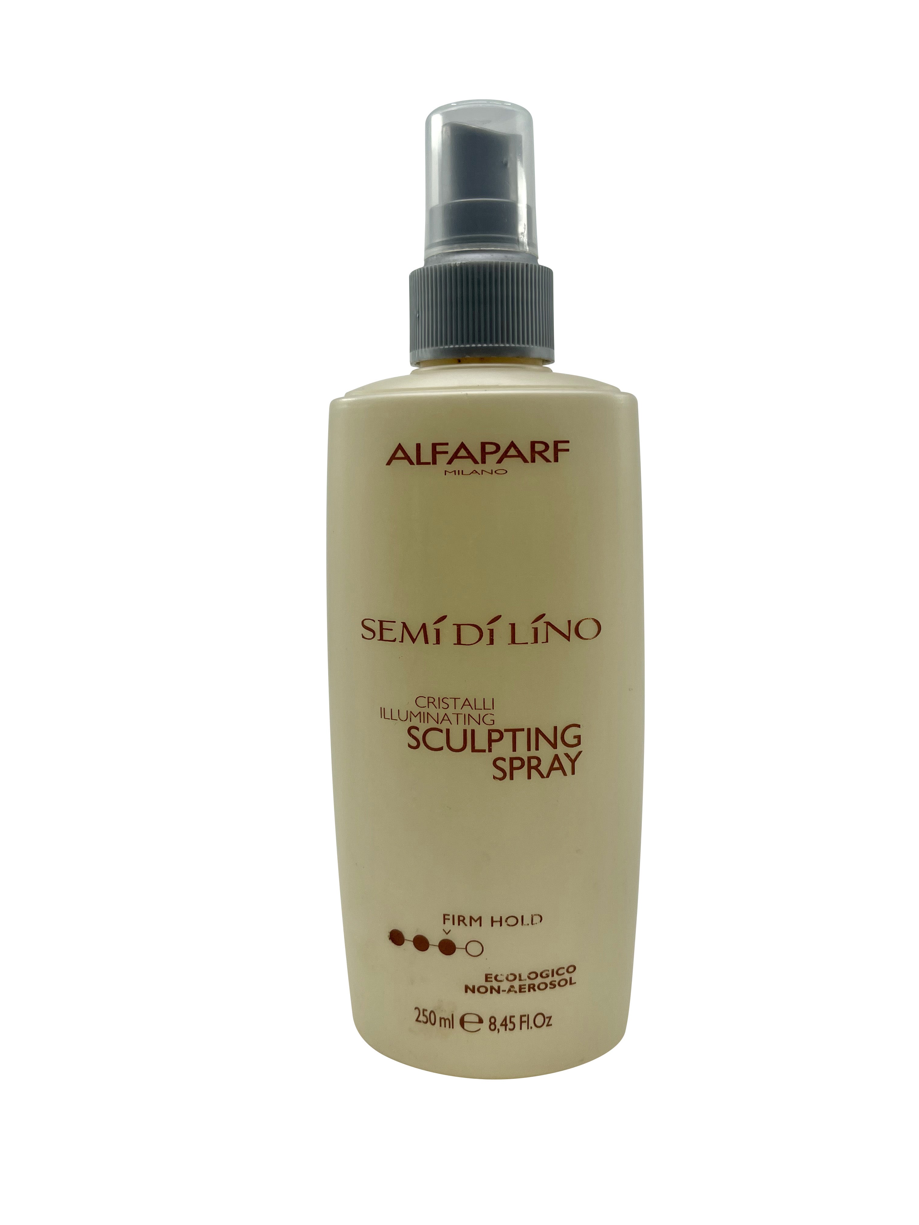 Alfaparf Semi Di Lino Cristalli Illuminating Sculpting Spray Firm Hold 8.45 OZ