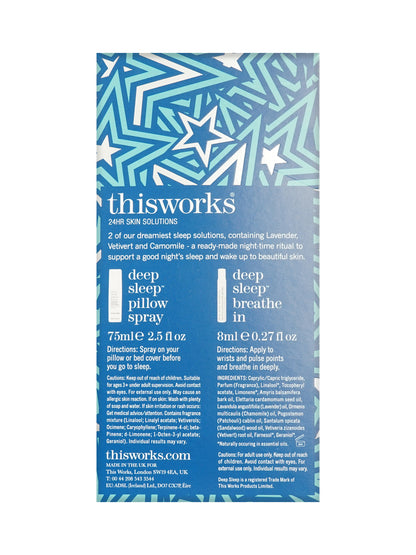 ThisWorks Sleeping Partners Pillow Spray 2.5 OZ & Breath In 0.27 OZ