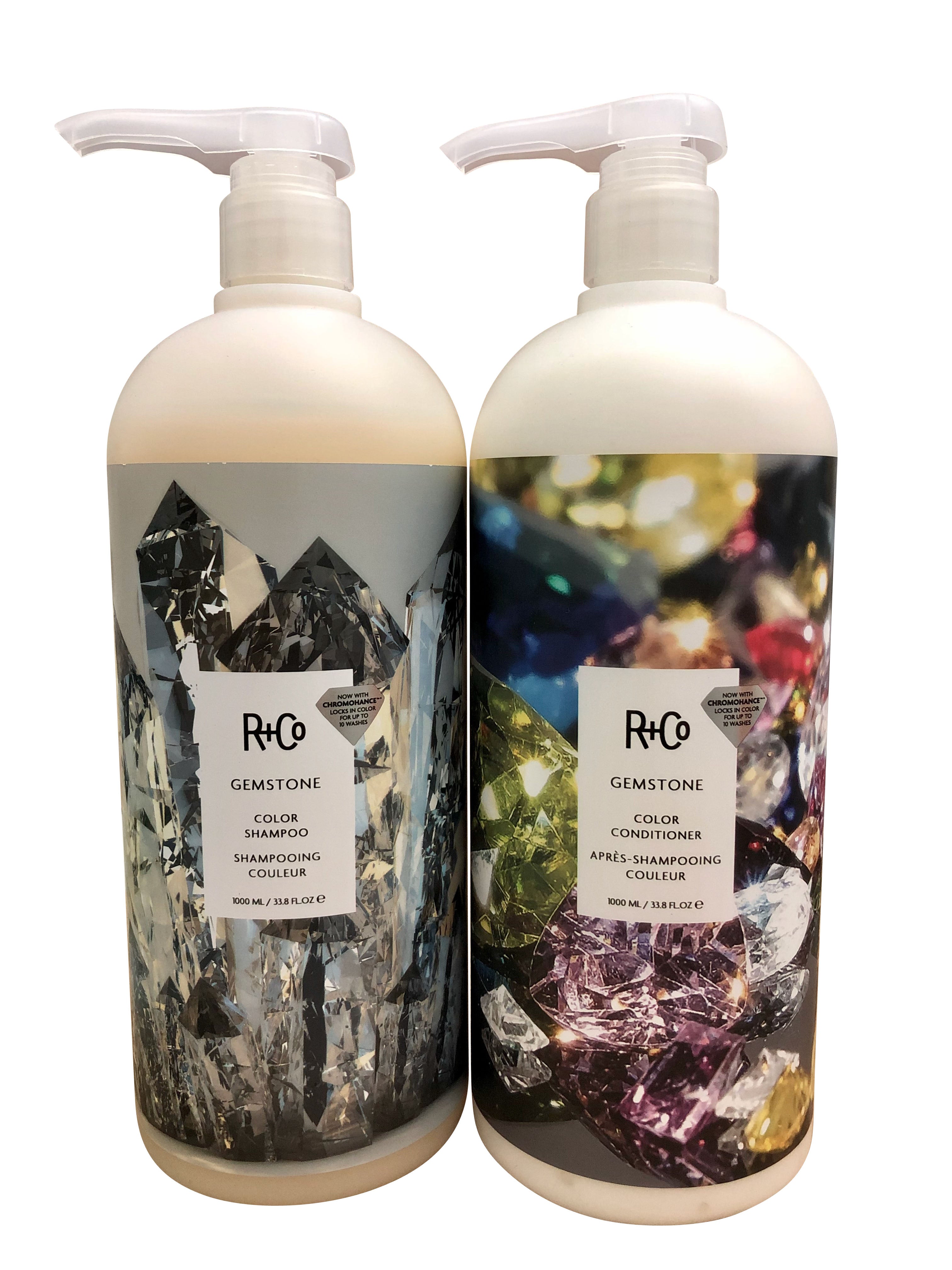 R+Co Gemstone Shampoo & Conditioner popular Liter Set