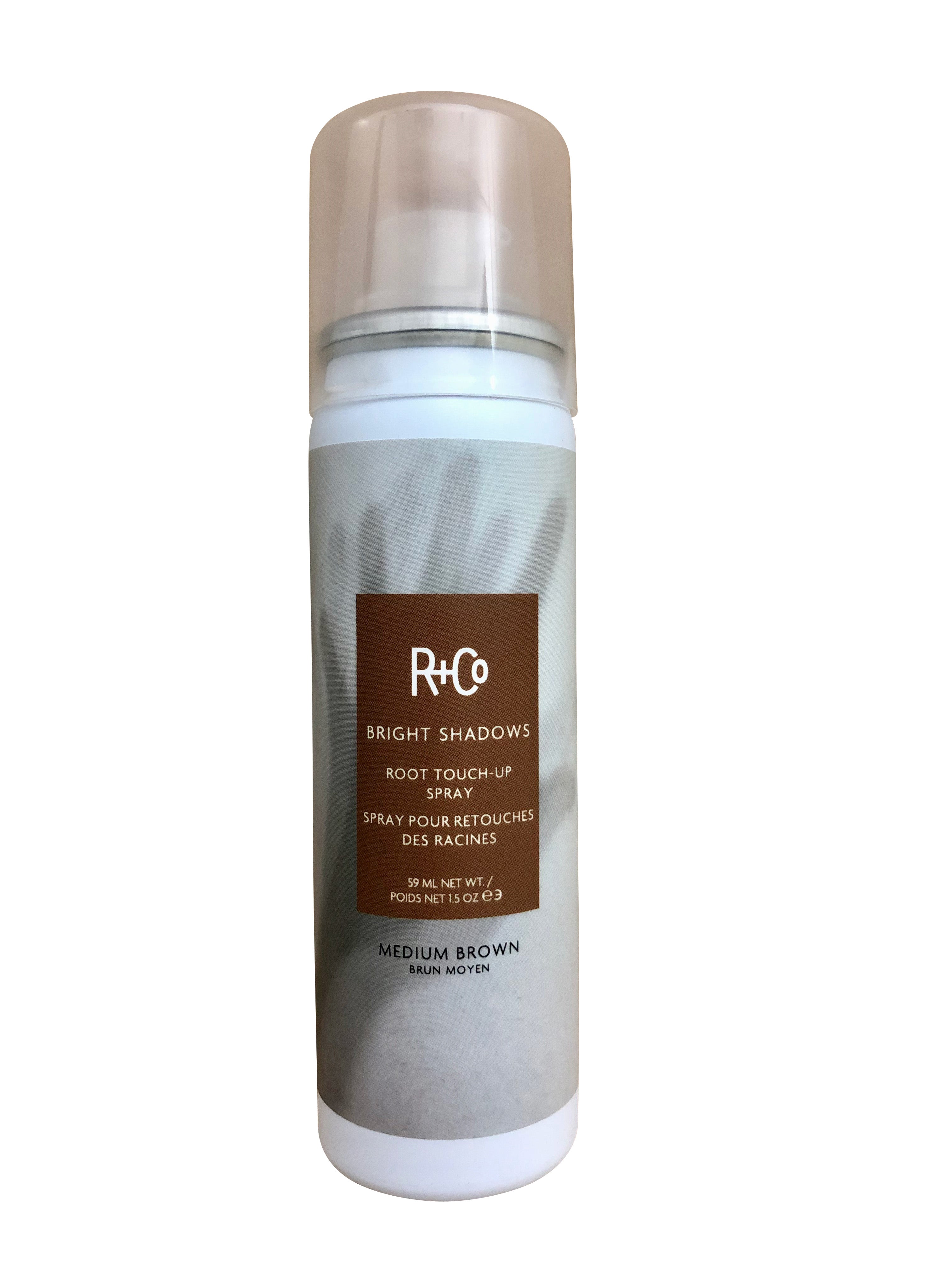 R&Co Bright Shadows Root Touch Up Spray Medium Brown 1. 5 OZ