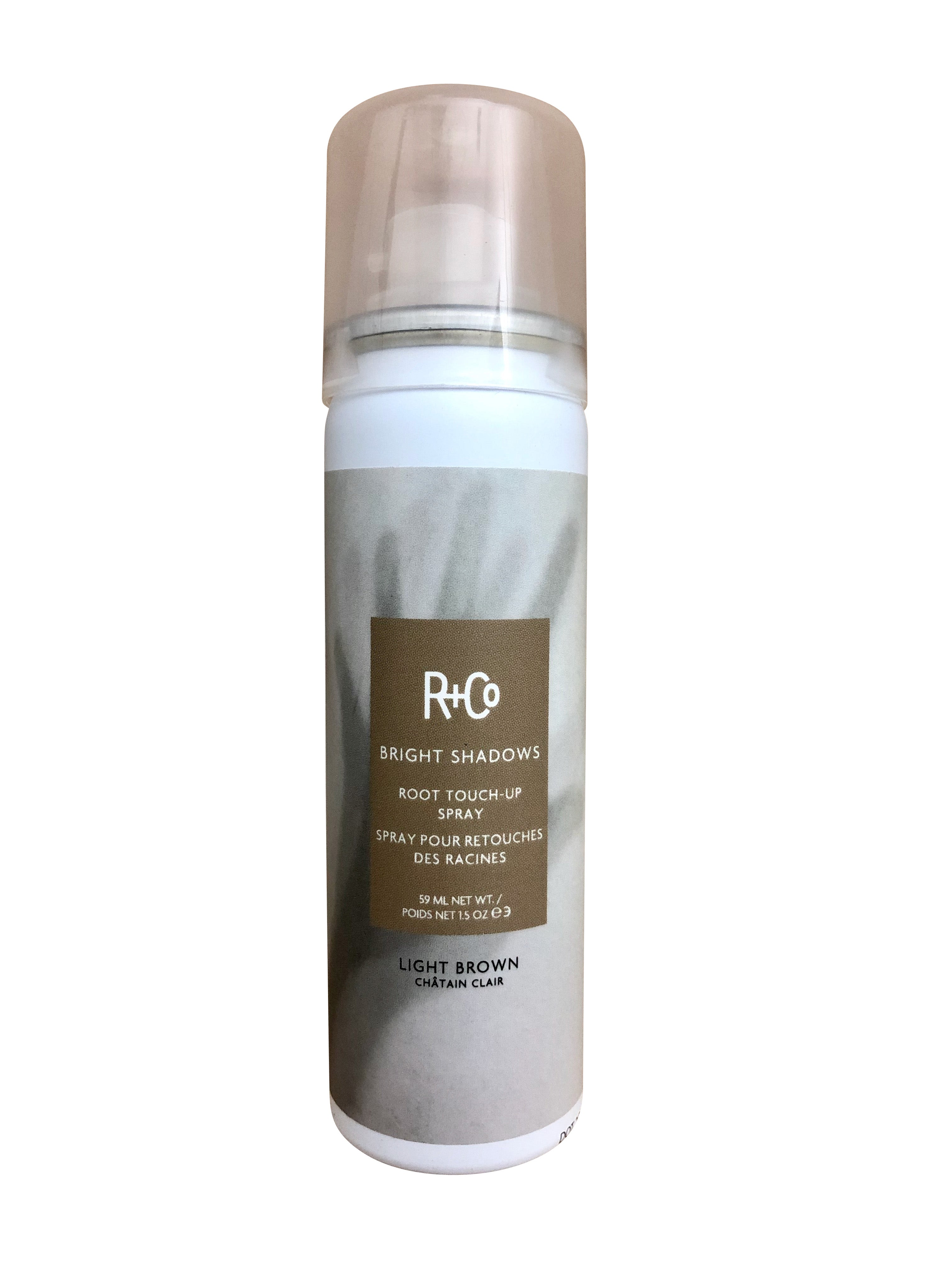 R+Co Bright Shadows Root Touch Up Spray Light Brown 1. 5 OZ