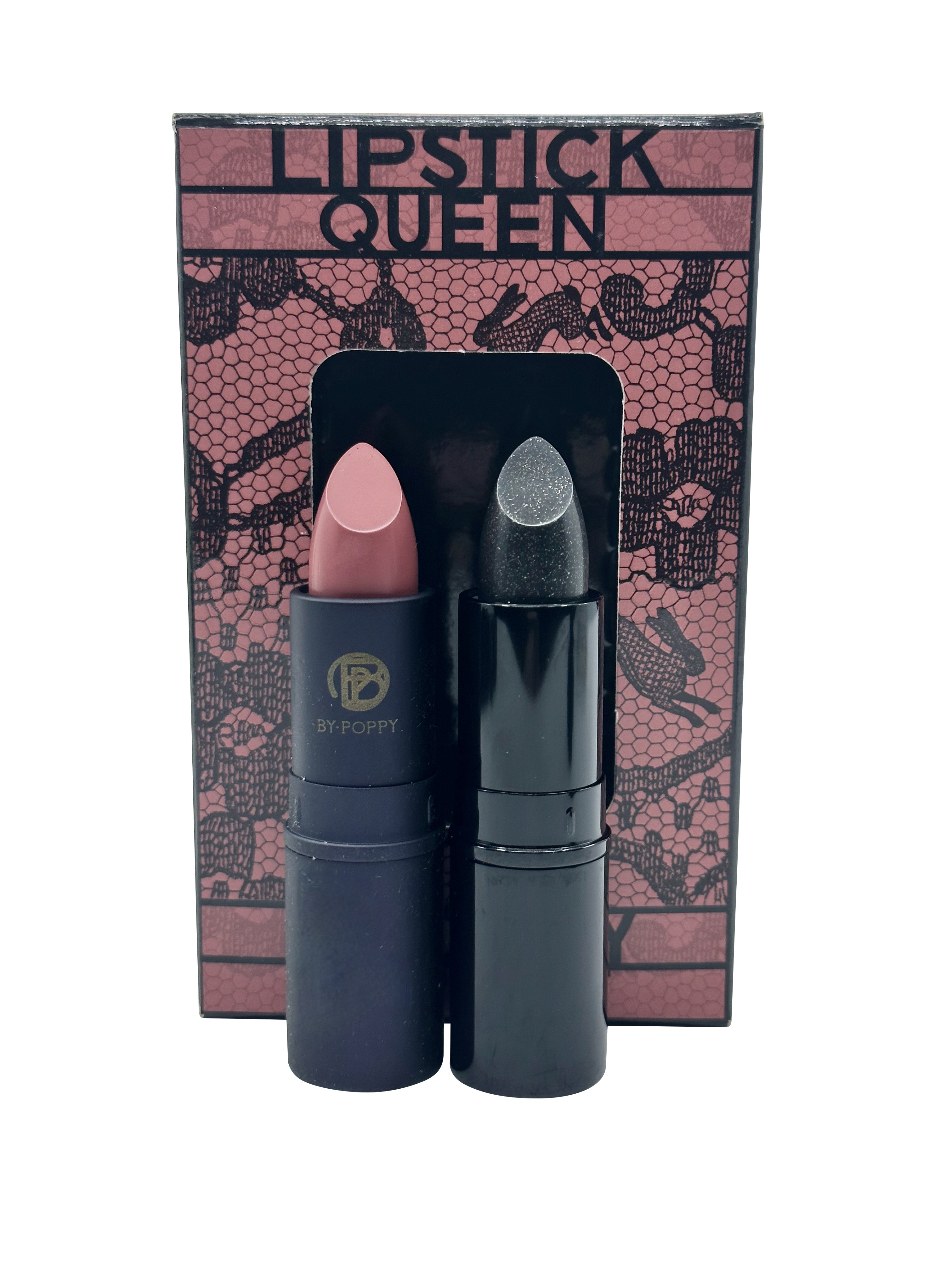 Lipstick Queen Smokey Lip Kit Black Lace Rabbit and Mauve Sinner 0.12 OZ