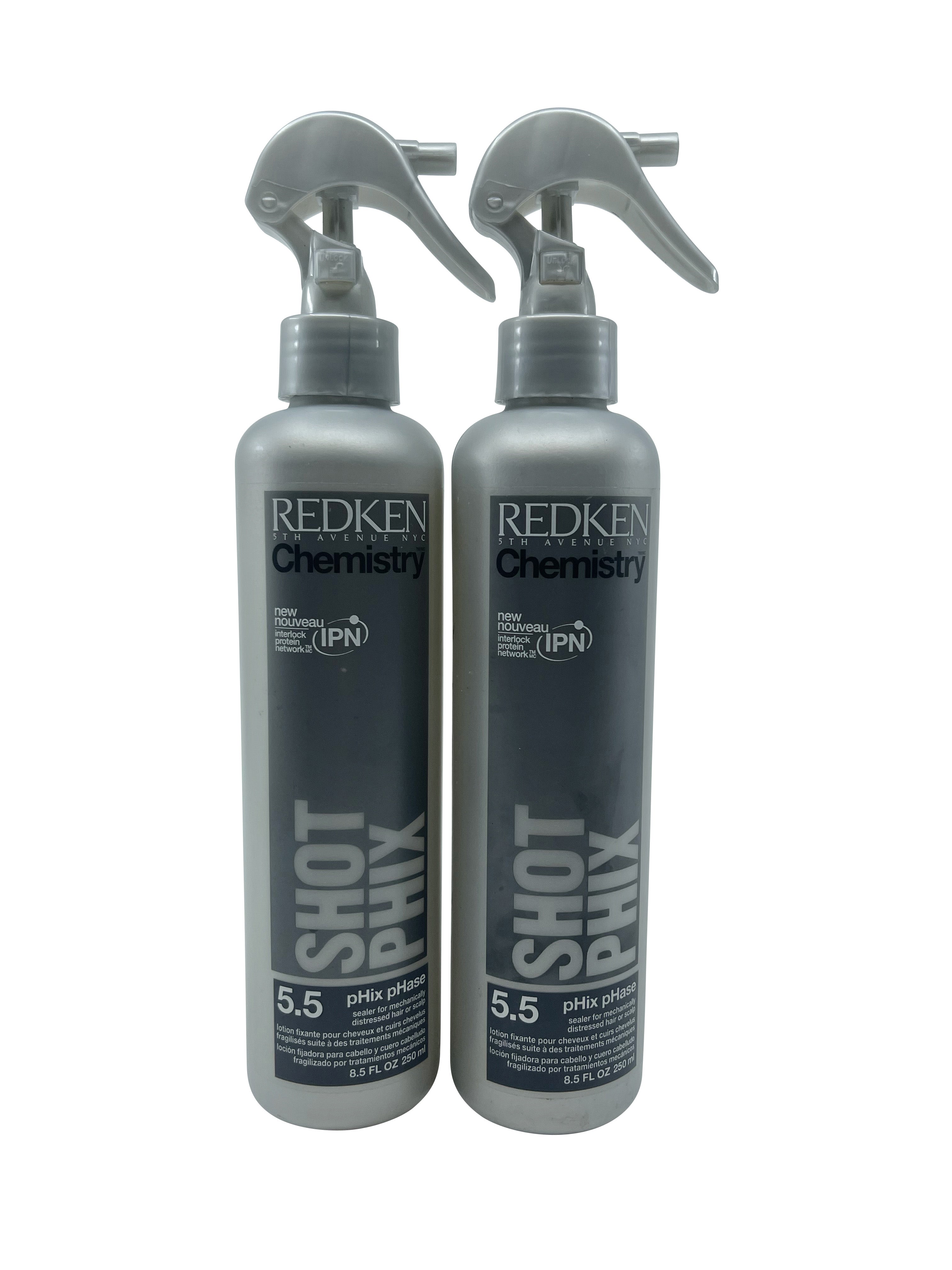 Redken Chemistry Shot Phix 5.5 Sealer Chemically Distressed Hair 8.5 OZ Set of 2