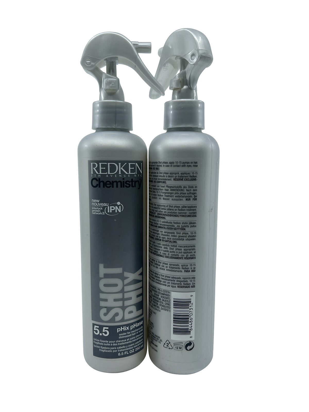 Redken Chemistry Shot Phix 5.5 Sealer Chemically Distressed Hair 8.5 OZ Set of 2