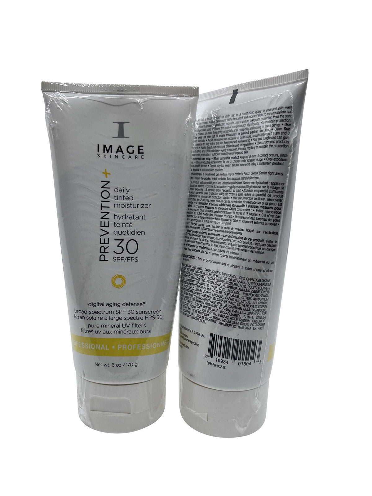 Image Skin Prevention Tinted Moisturizer Sunscreen SPF 30 6 OZ Set of 2