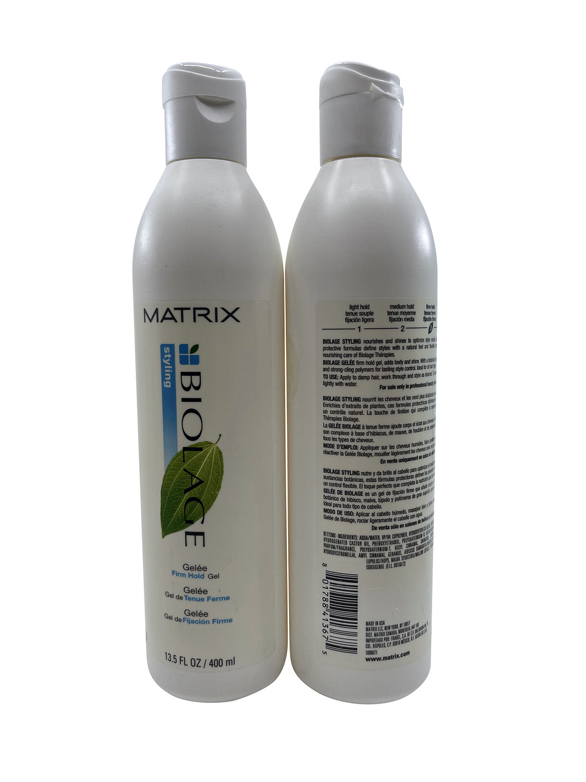 Matrix Biolage Gelee Firm Hold Gel 13.5 OZ Set of 2