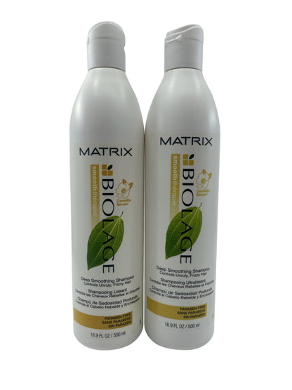 Matrix Biolage Deep Smoothing Shampoo 16.9 OZ Set of 2