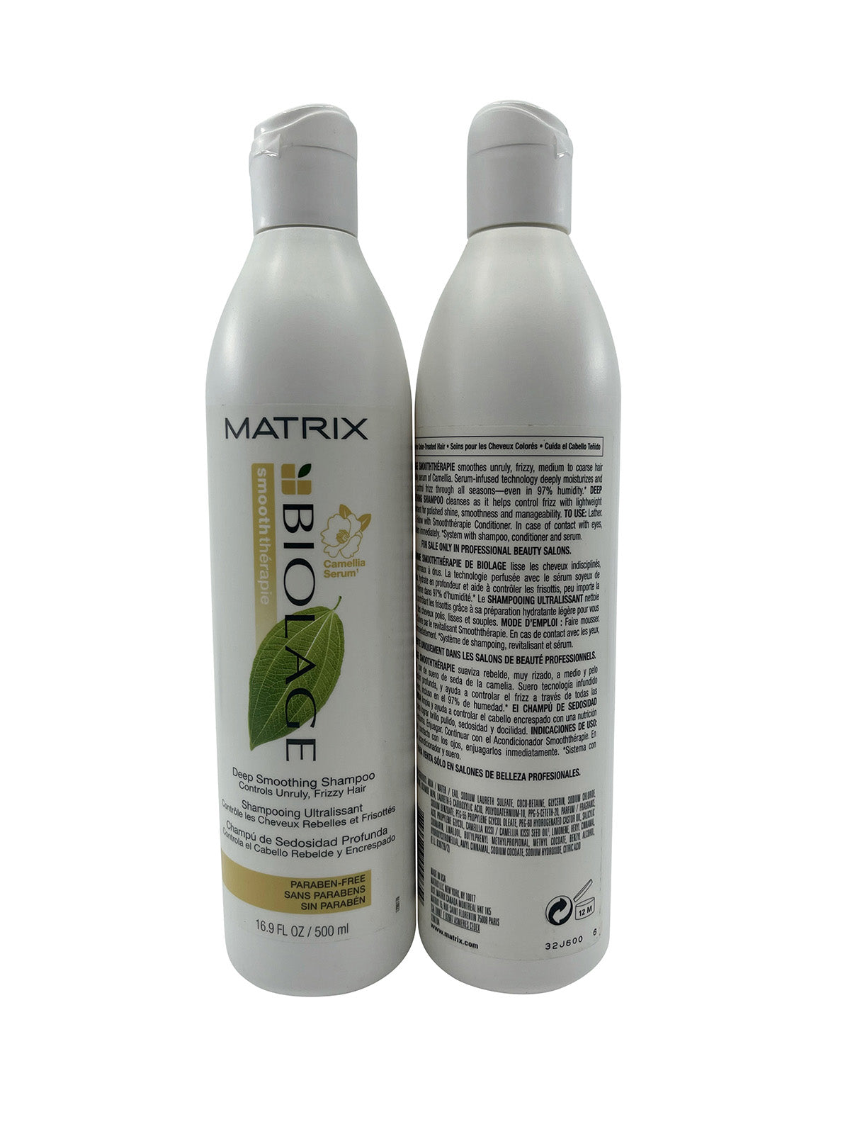 Matrix Biolage Deep Smoothing Shampoo 16.9 OZ Set of 2