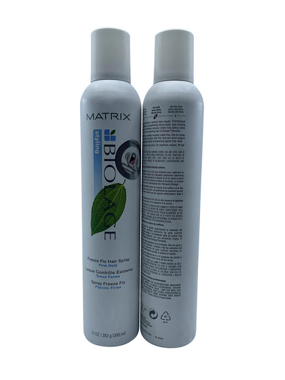 Matrix Biolage Freeze Fix Hair Spray Firm Hold 10 OZ Set of 2