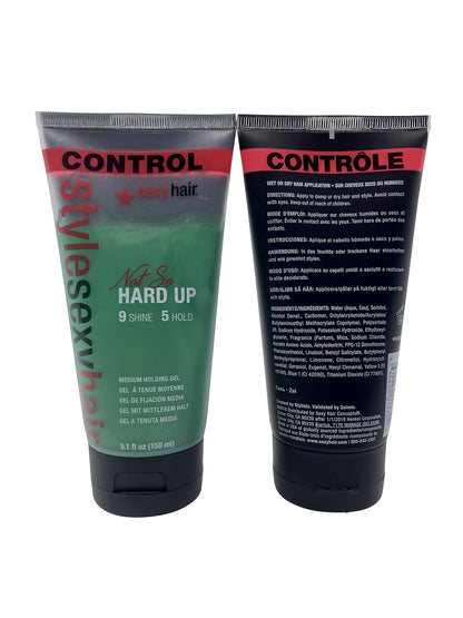 Sexy Hair Not So Hard Up Medium Holding Gel 5.1 OZ Set of 2