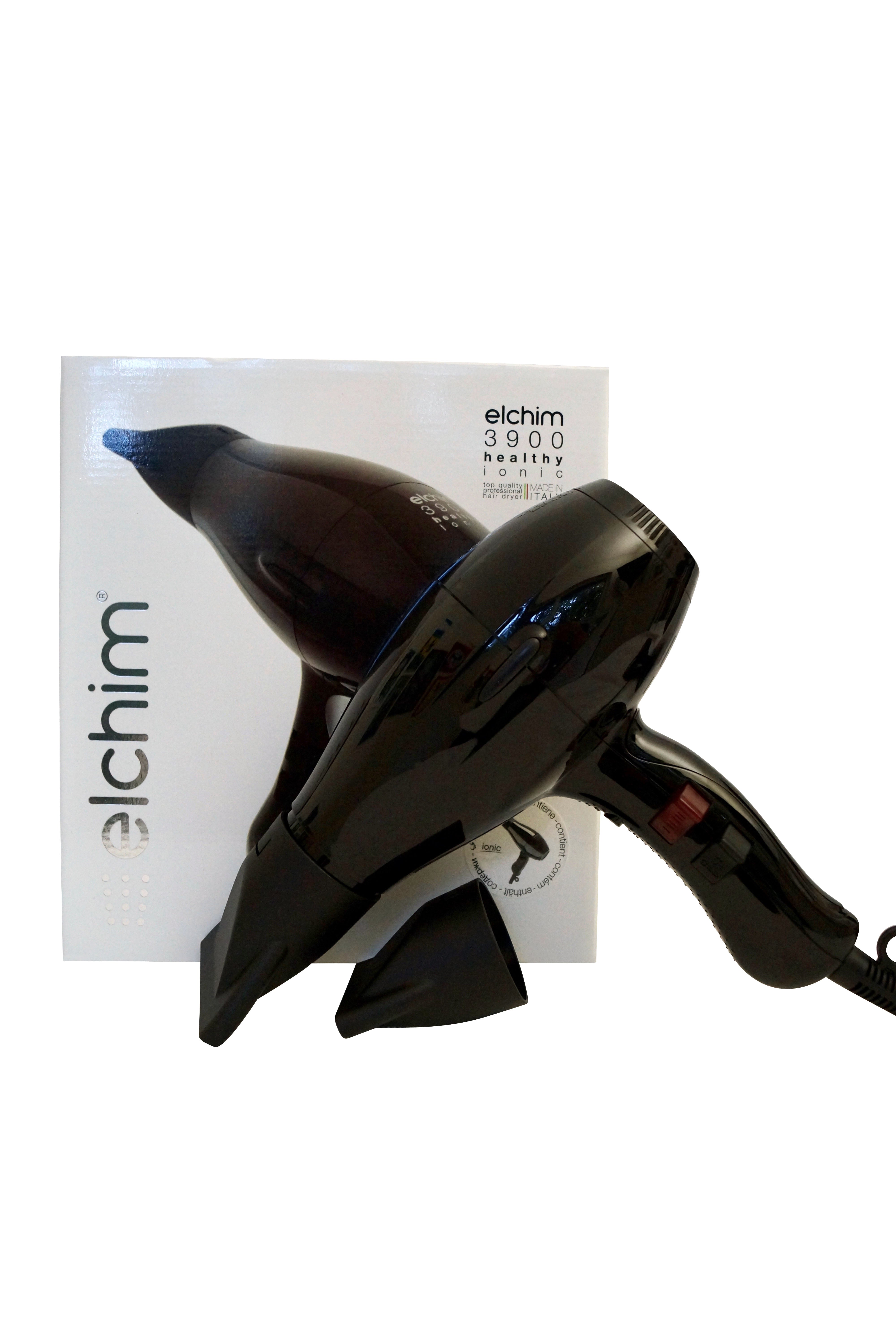 Elchim 3900 Titanium Ionic Ceramic Hair Dryer Black