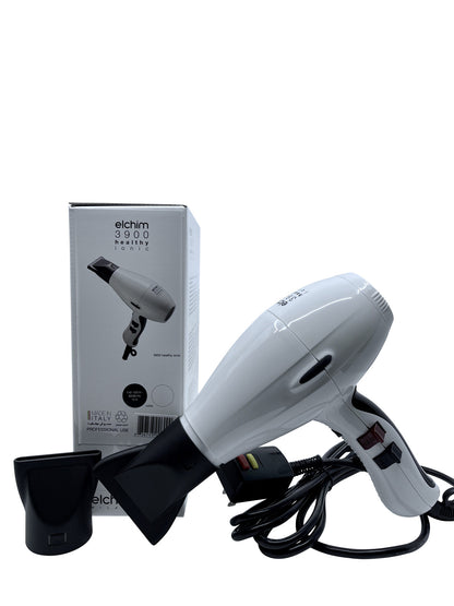 Elchim 3900 Titanium Ionic Ceramic Hair Dryer Pure White