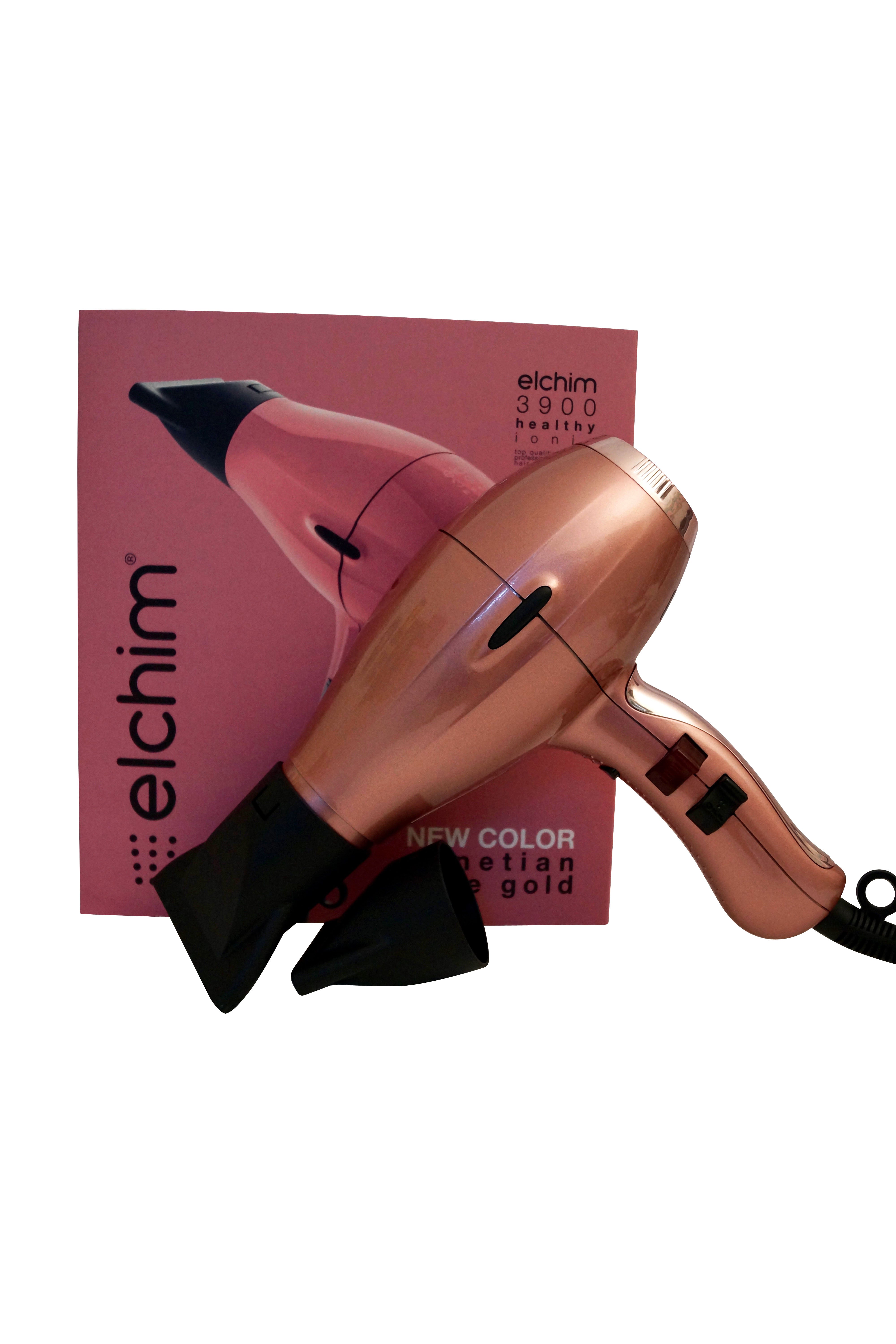 Elchim 3900 Titanium Ionic Ceramic Hair Dryer Venetian Rose Gold