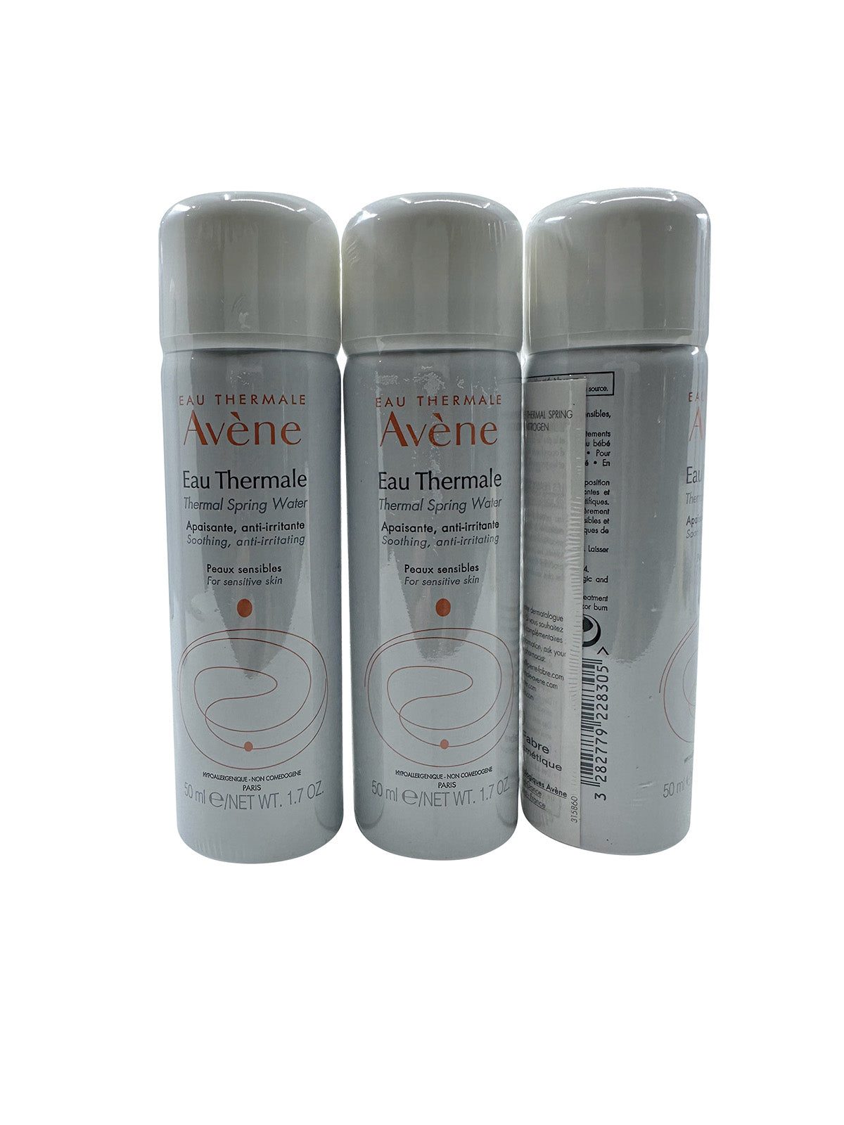 Avene Thermal Spring Water Sensitive Skin 1.7 OZ Set of 3