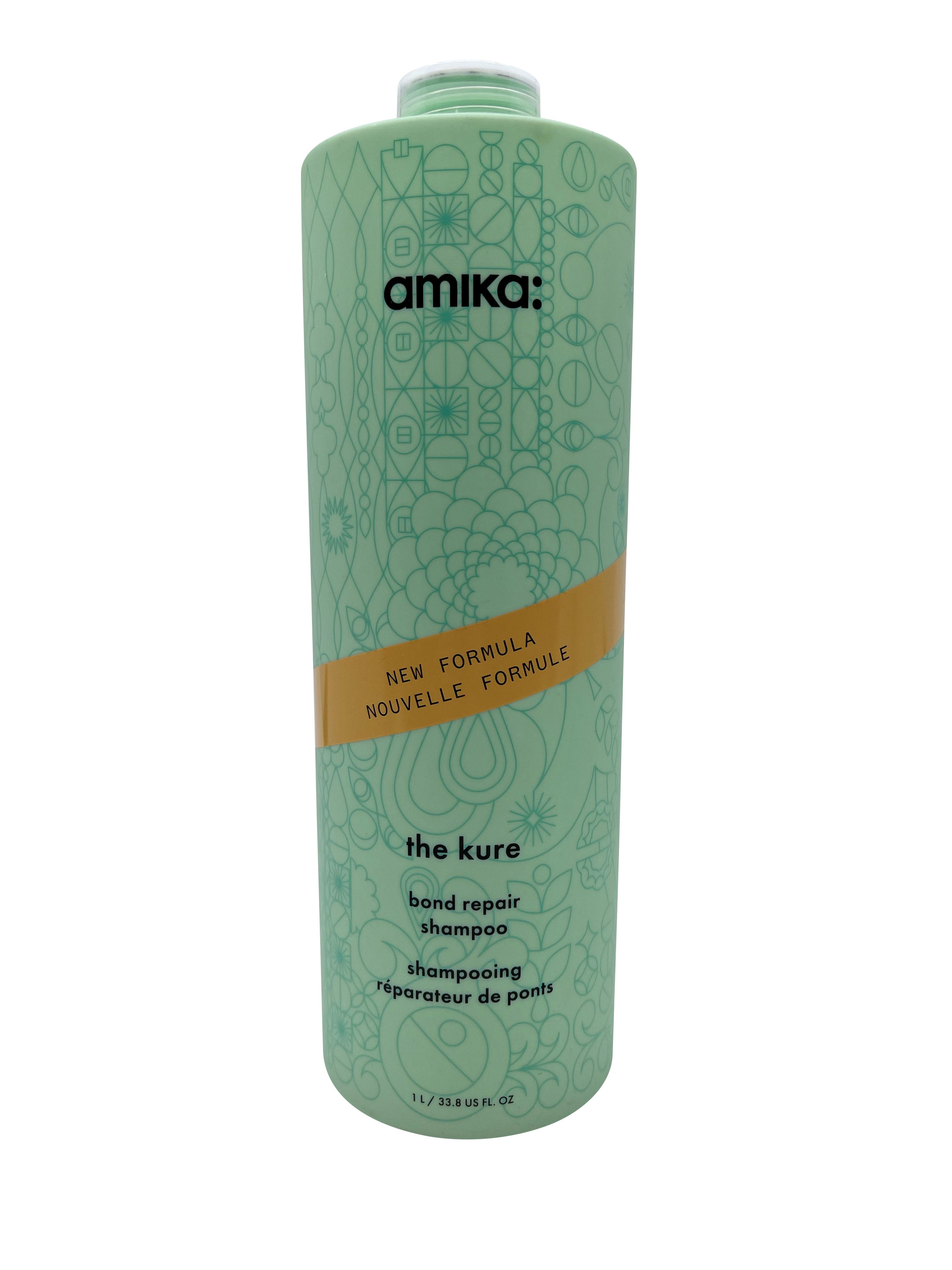 Amika The Kure Bond Repair Shampoo Damaged Hair 33.8 OZ