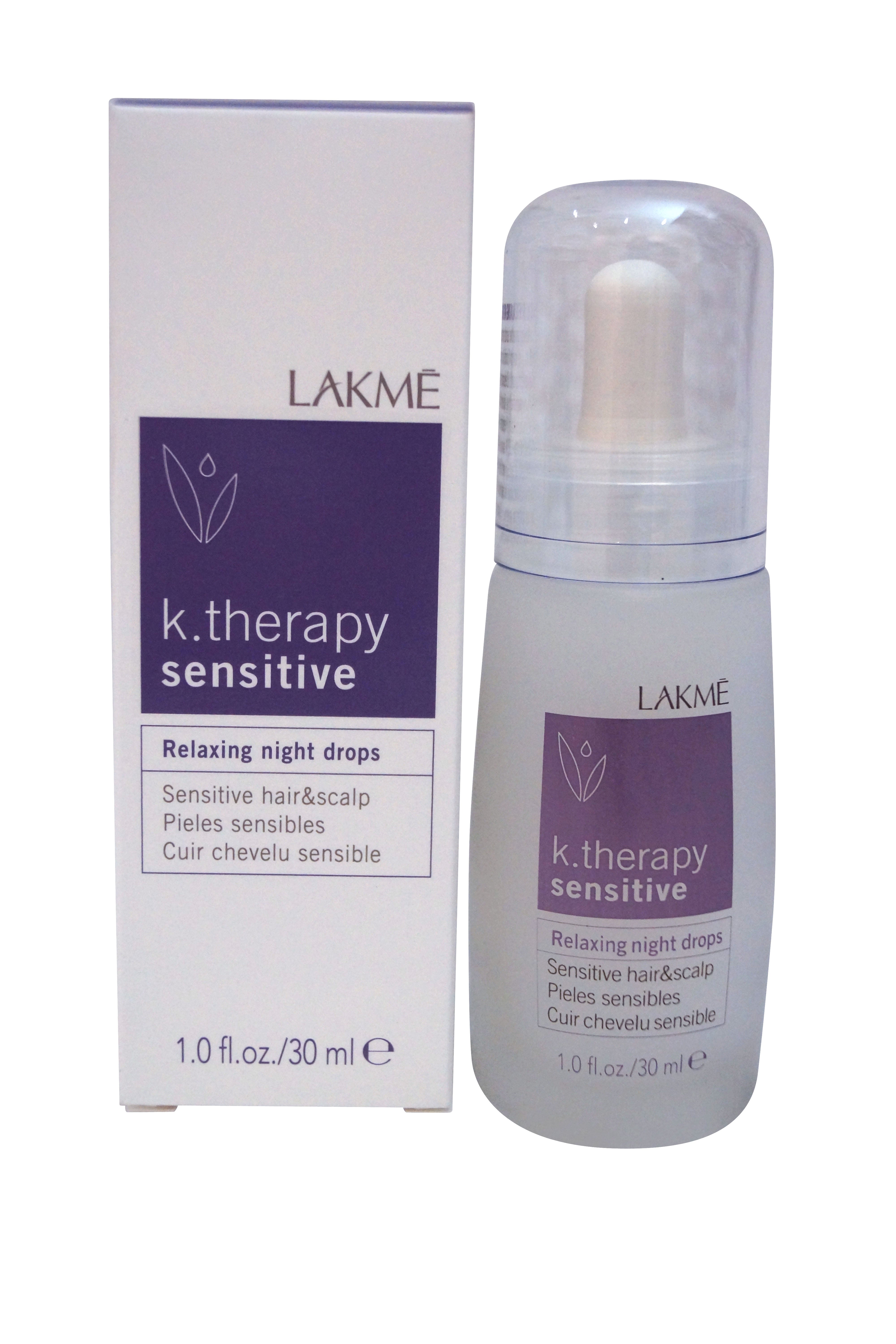 Lakme K.Therapy Sensitive Relaxing Night Drops 1 oz 30 ml