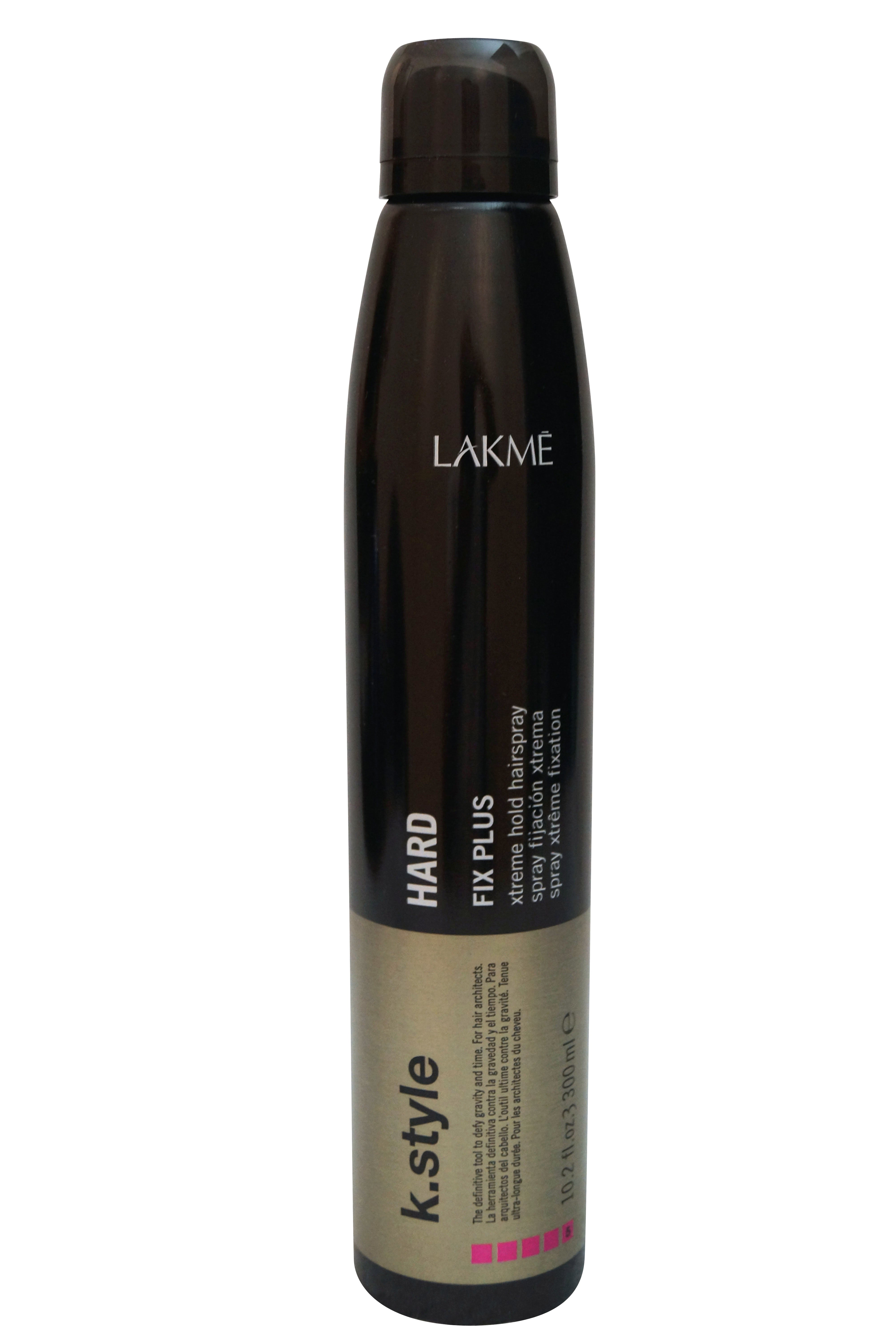 Lakme K.Style Hard Fix Plus Xtreme Hold Hairspray 10.2 oz 300 ml