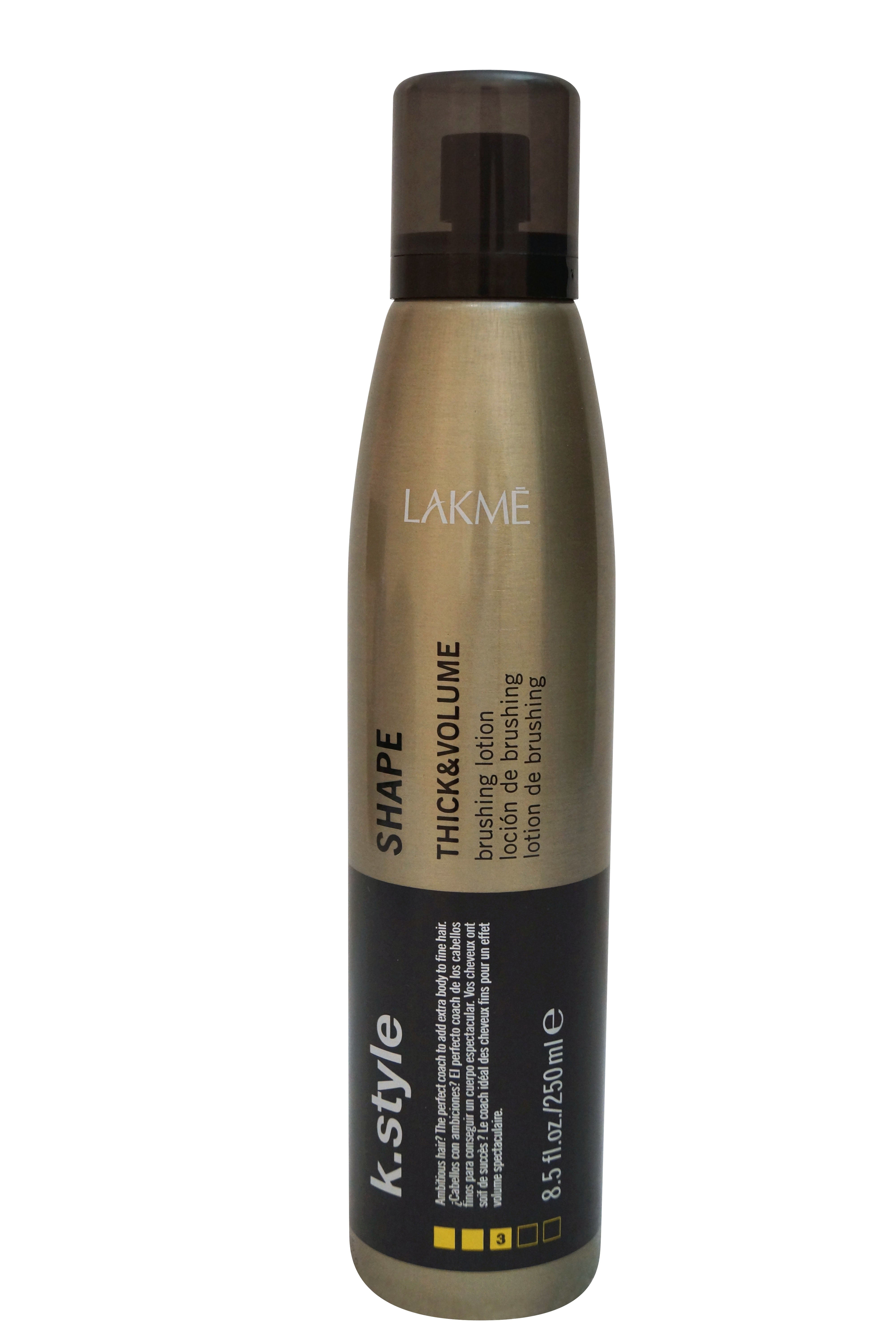 Lakme K.Style Shape Thick & Volume Brushing Lotion 8.5 oz 250 ml