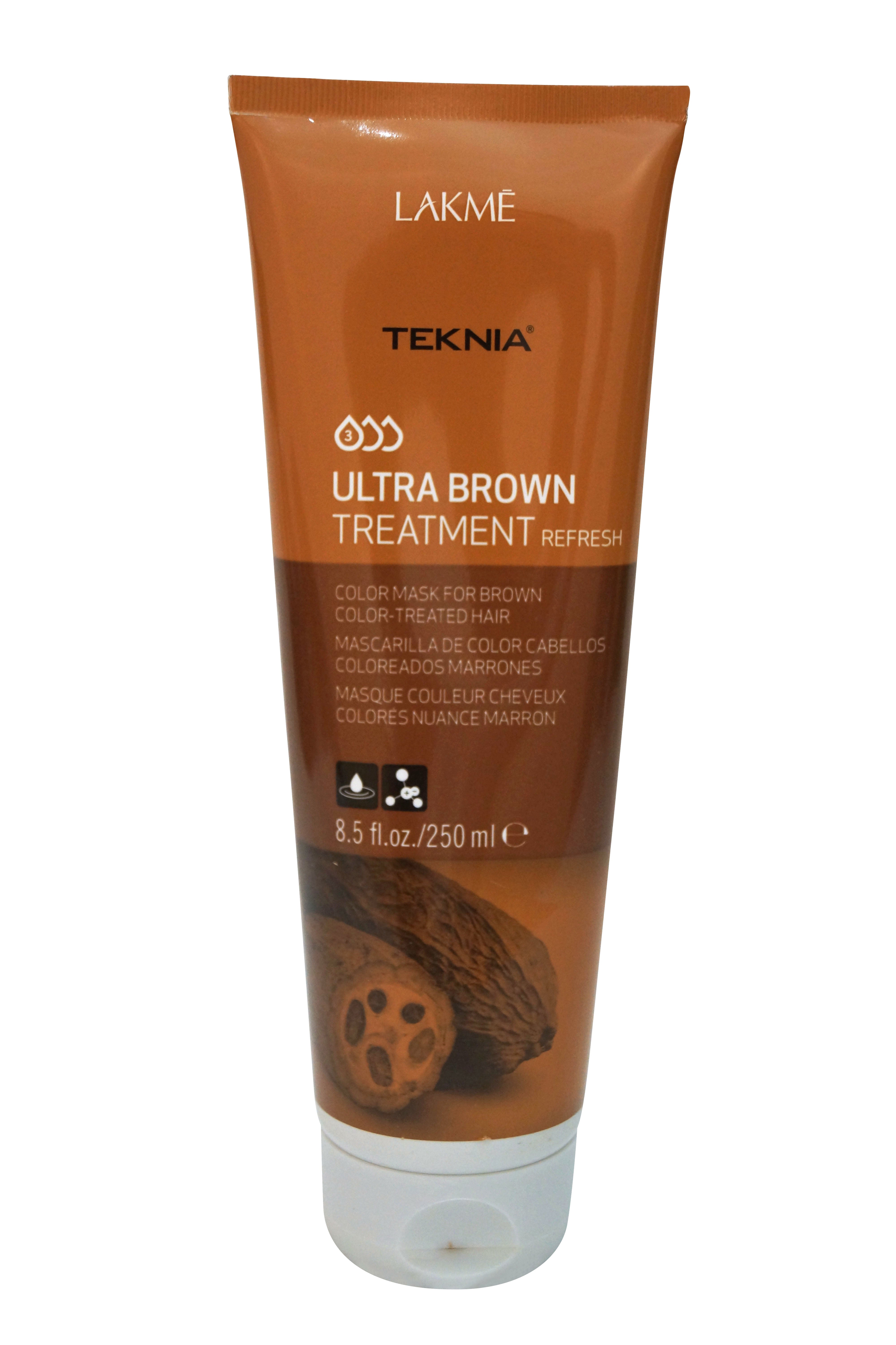 Lakme Teknia Ultra Brown Treatment Refresh 8.5 oz 250 ml