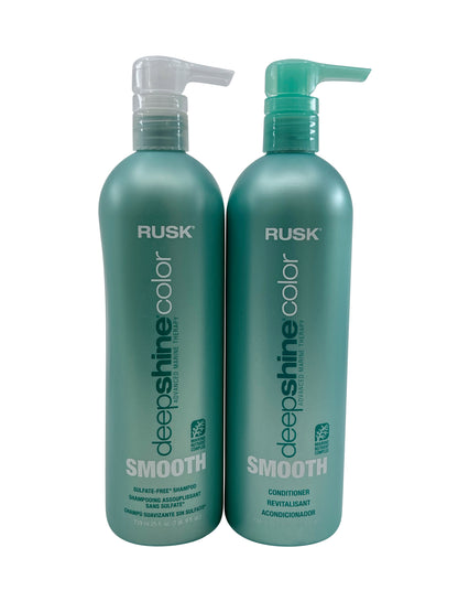 Rusk Deep Shine Color Smooth Shampoo & Conditioner Set 25 OZ Each