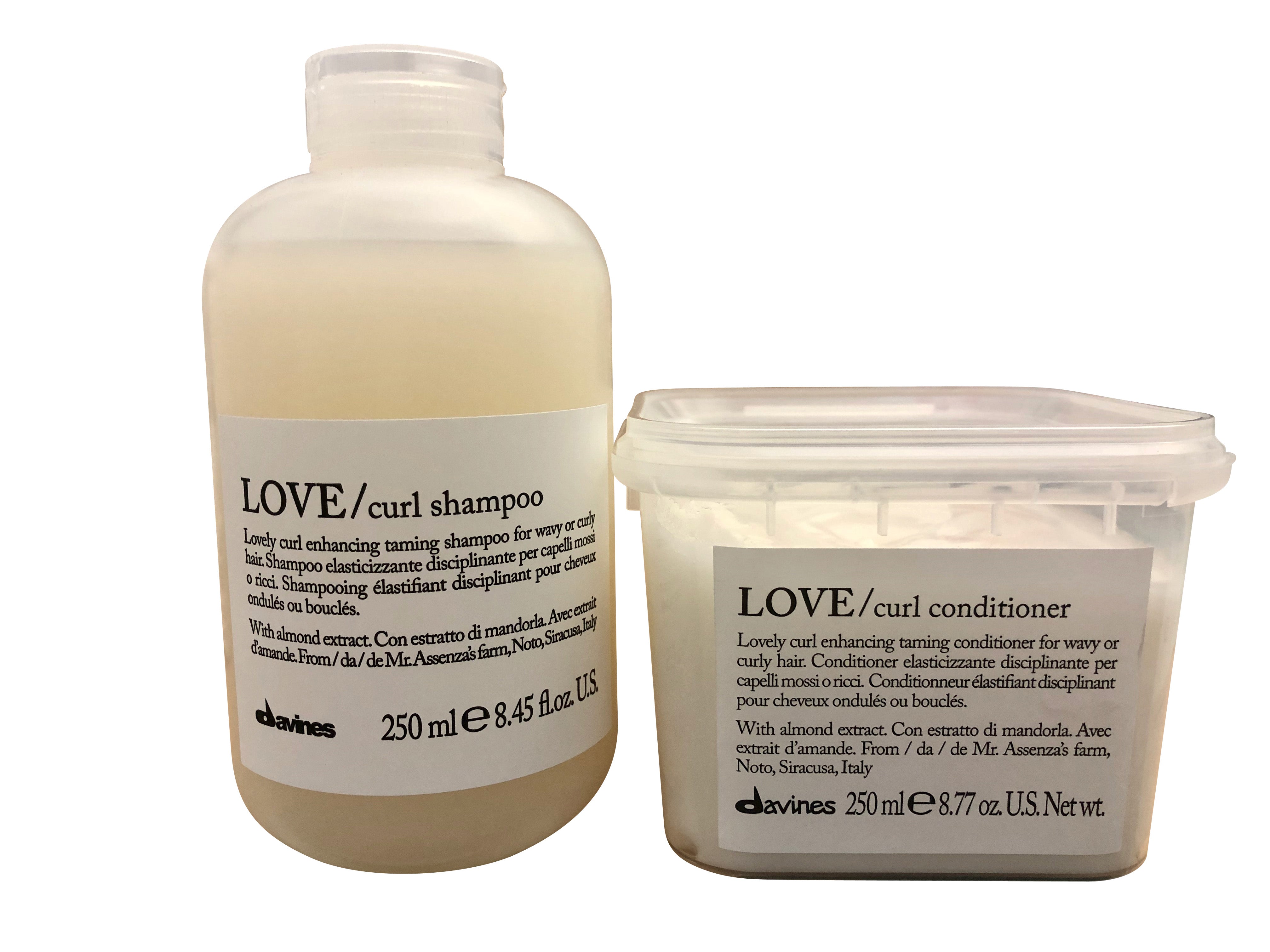 Davines Love Curl Enhancing Shampoo and Conditioner 8.45 OZ Set