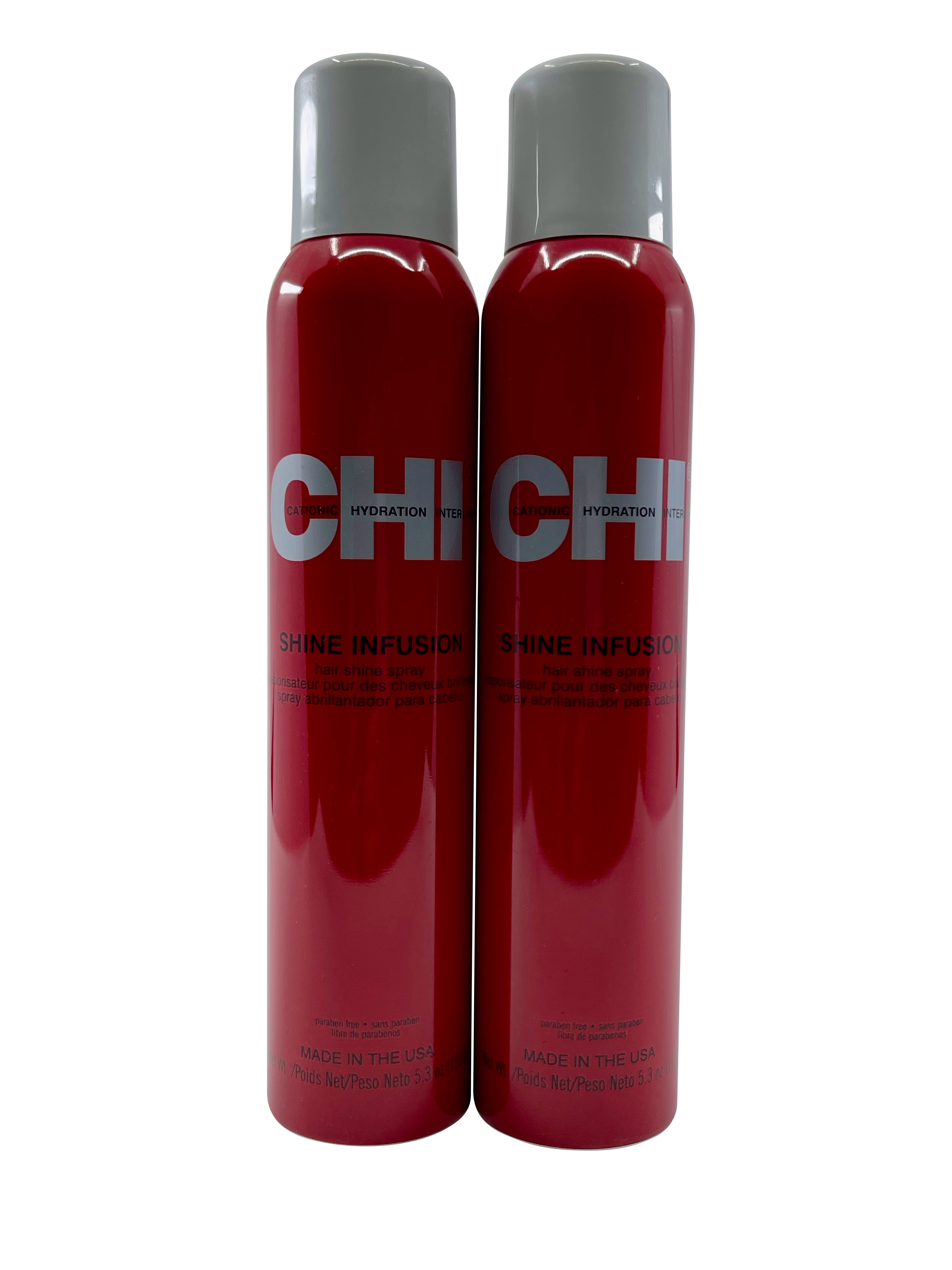 CHI Shine Infusion Hair Shine Spray 5.3 OZ Set of 2