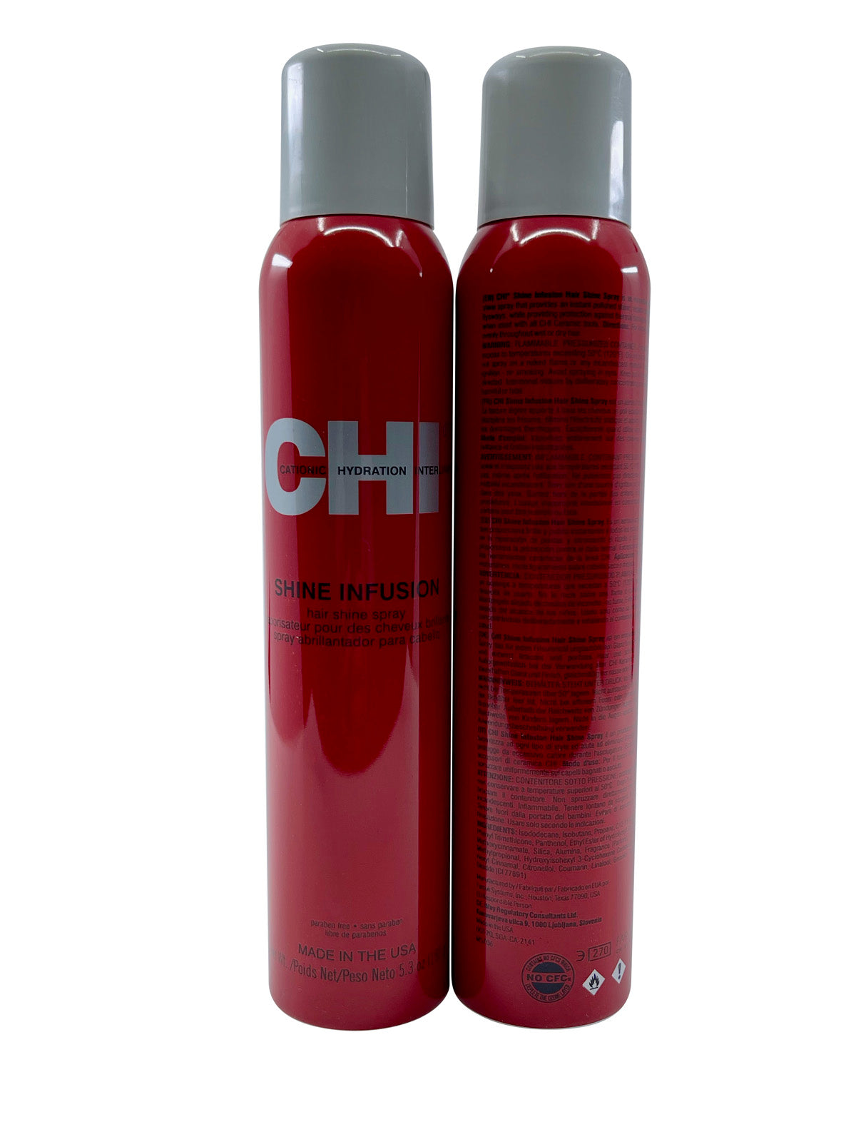 CHI Shine Infusion Hair Shine Spray 5.3 OZ Set of 2