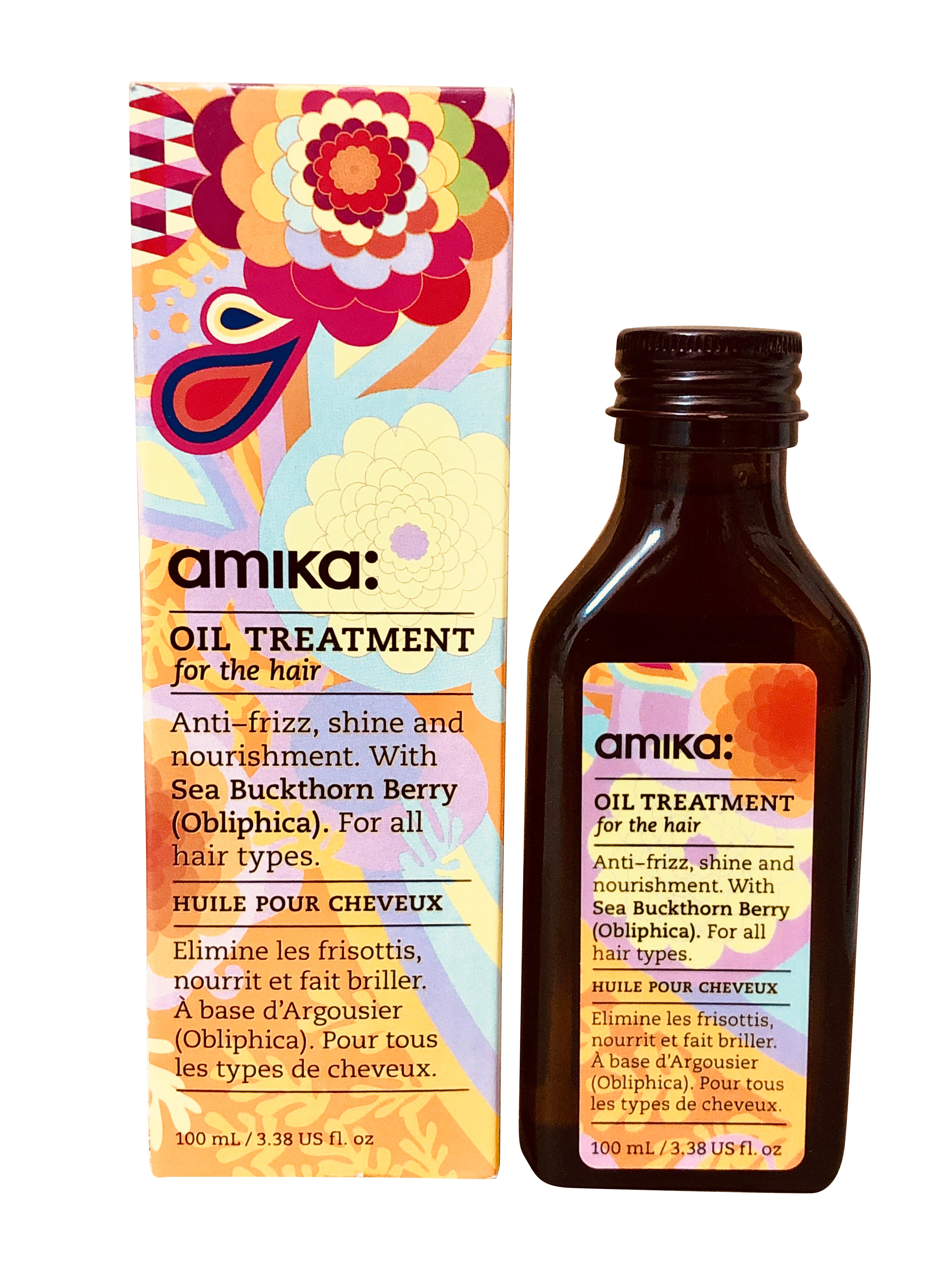 Amika Oil Treatment Anti Frizz, Shine & Moisture 3.38 OZ